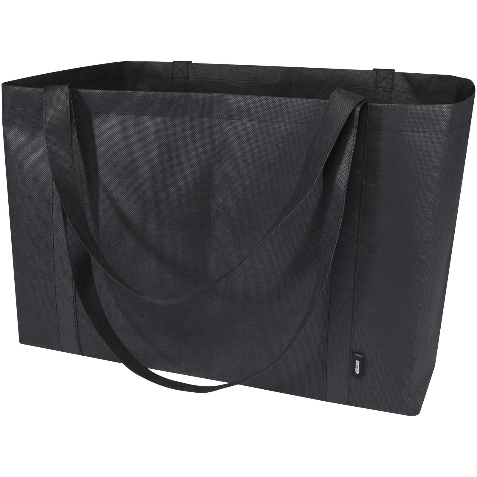 Jumbo Extra große Tragetasche aus recyceltem GRS Non Woven 65 L schwarz