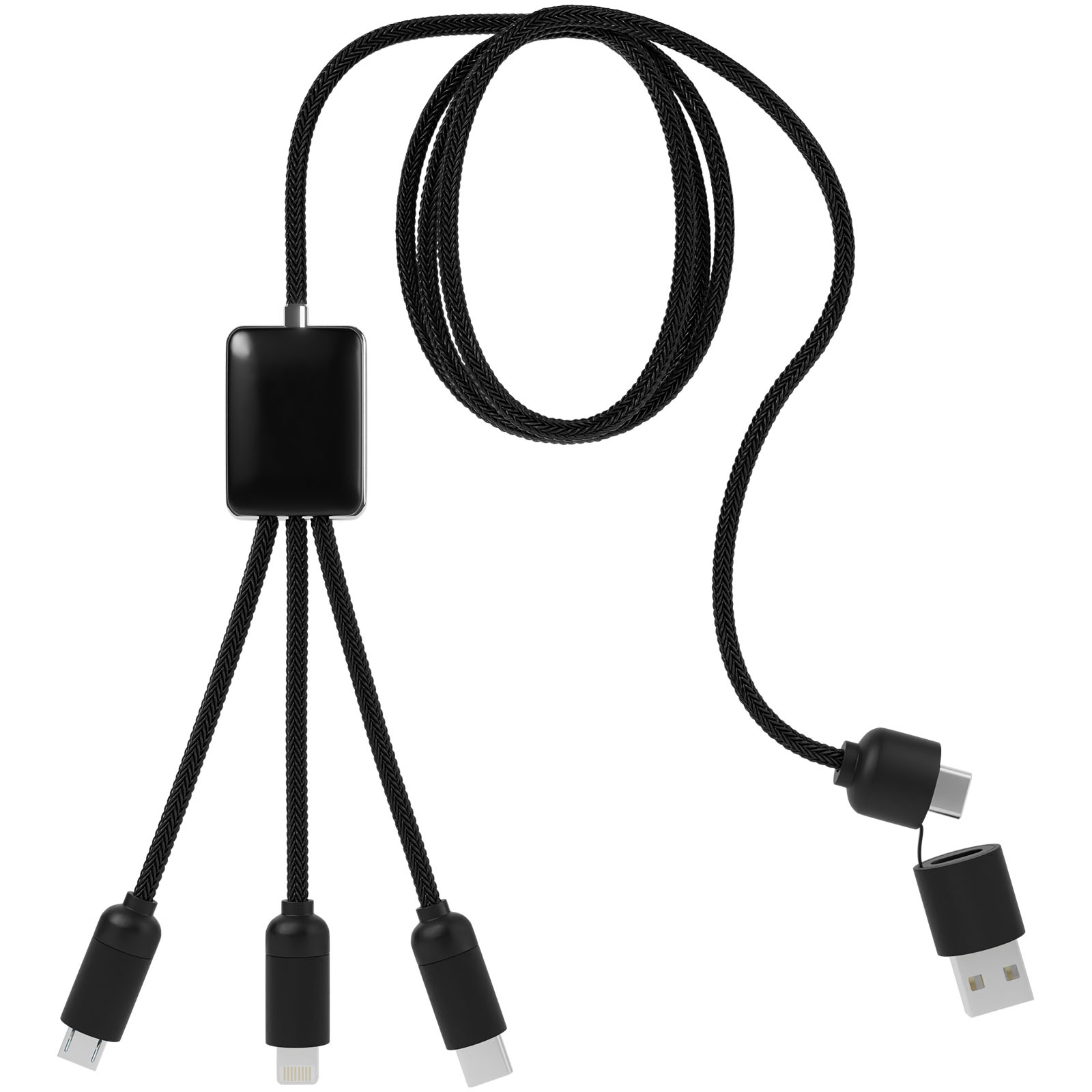 SCX.design C28 Erweitertes 5-in-1-Ladekabel blau, schwarz