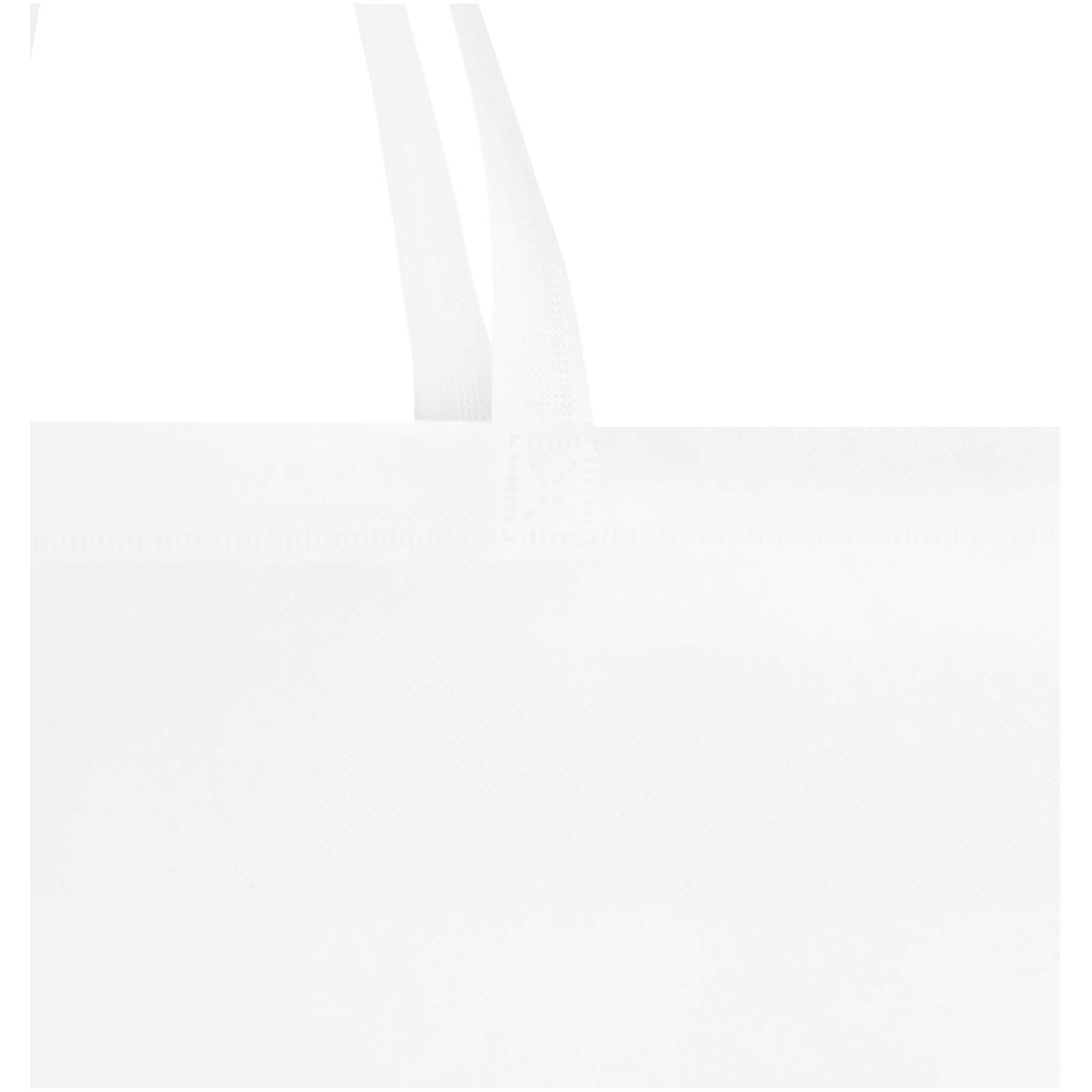 EcoSeal GRS-recycelte Nonwoven Tragetasche mit Zeitenfalten 12 L weiss