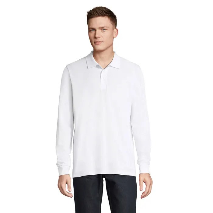 Unisex-Langarm-Poloshirt 200 Prime