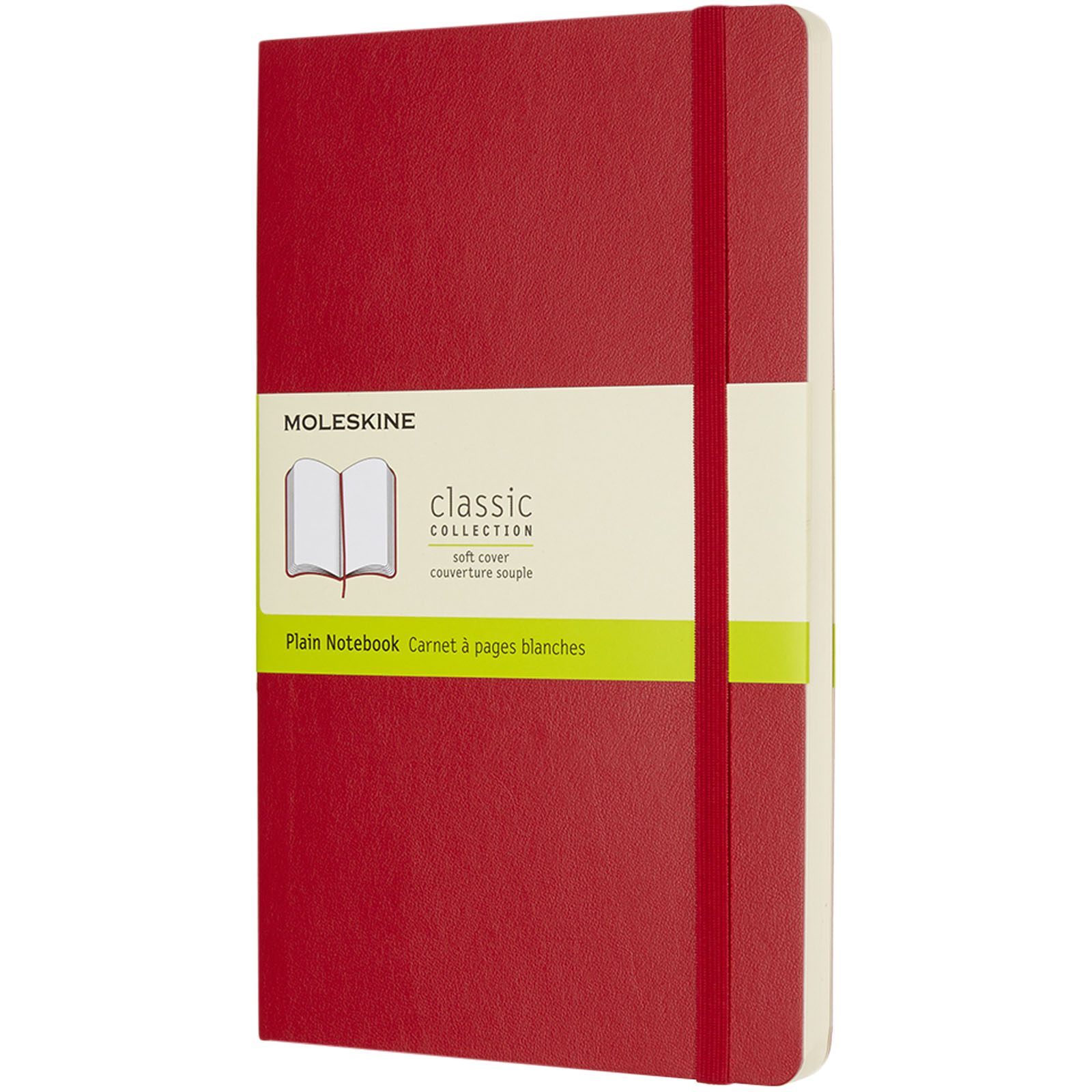 Moleskine Classic Softcover Notizbuch L – blanko scharlachrot