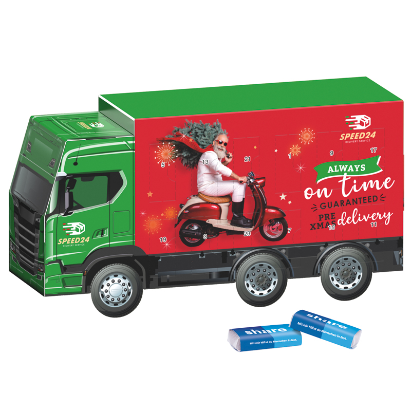 Adventskalender LKW, Sarotti Täfelchen