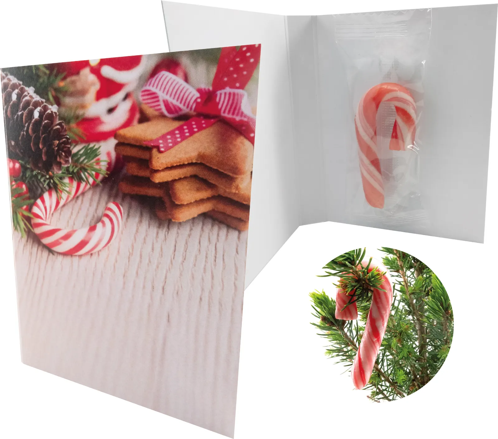 Klappkärtchen Candy Cane
