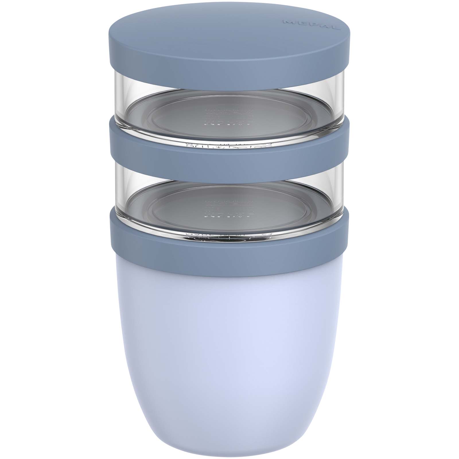 Mepal Ellipse Dreiteiliger, 500 ml + 2 x 200 ml Lunchpot blau