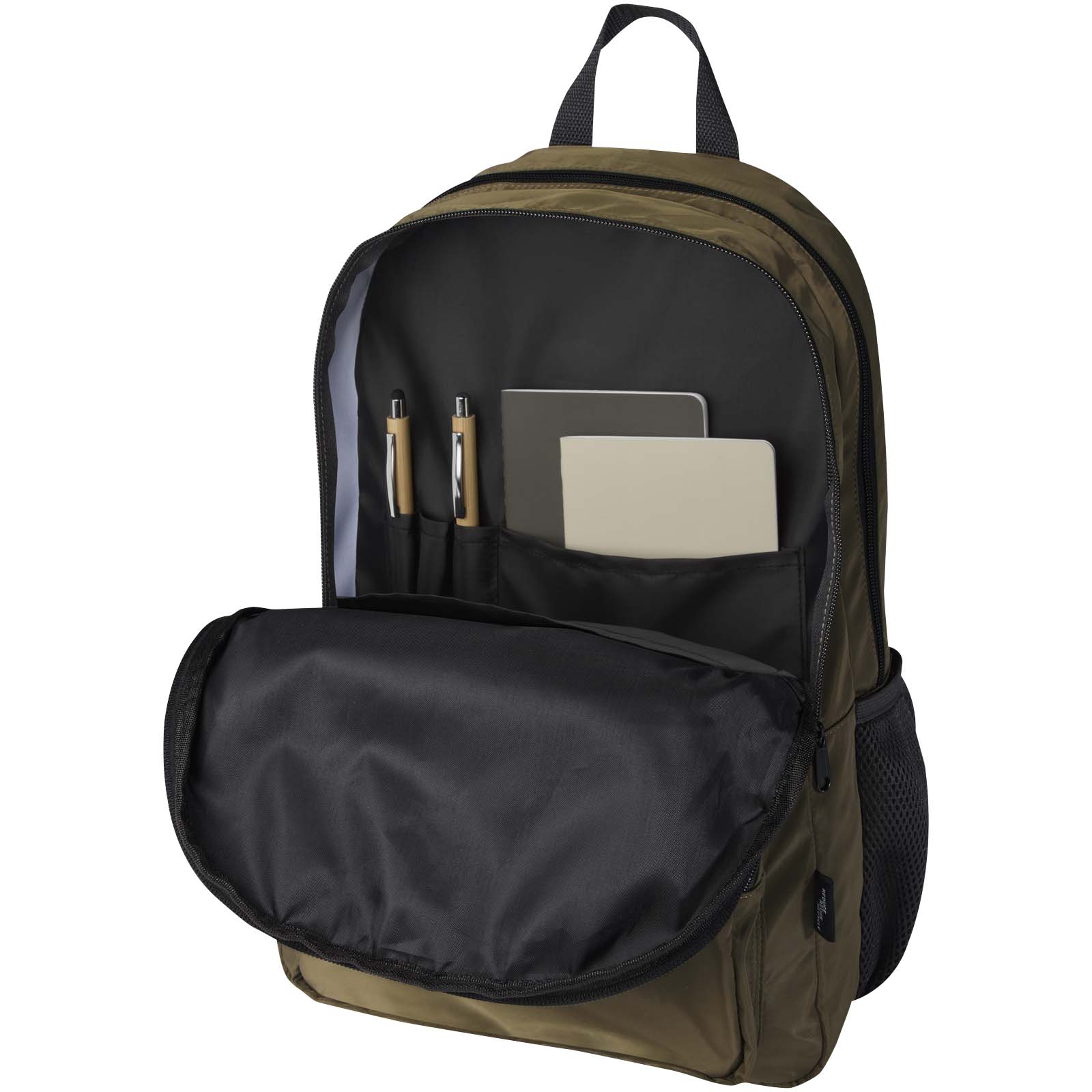 Trend Plus 15" Laptop-Rucksack aus recyceltem GRS-Material 20 L waldgrün