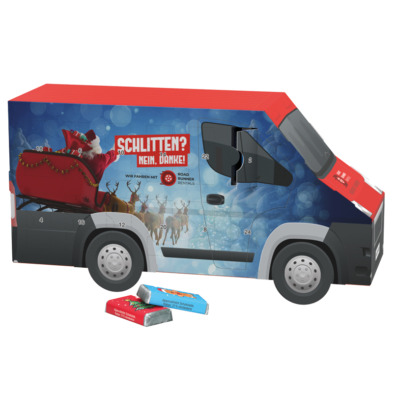 Adventskalender Transporter, Sarotti Schokotäfelchen