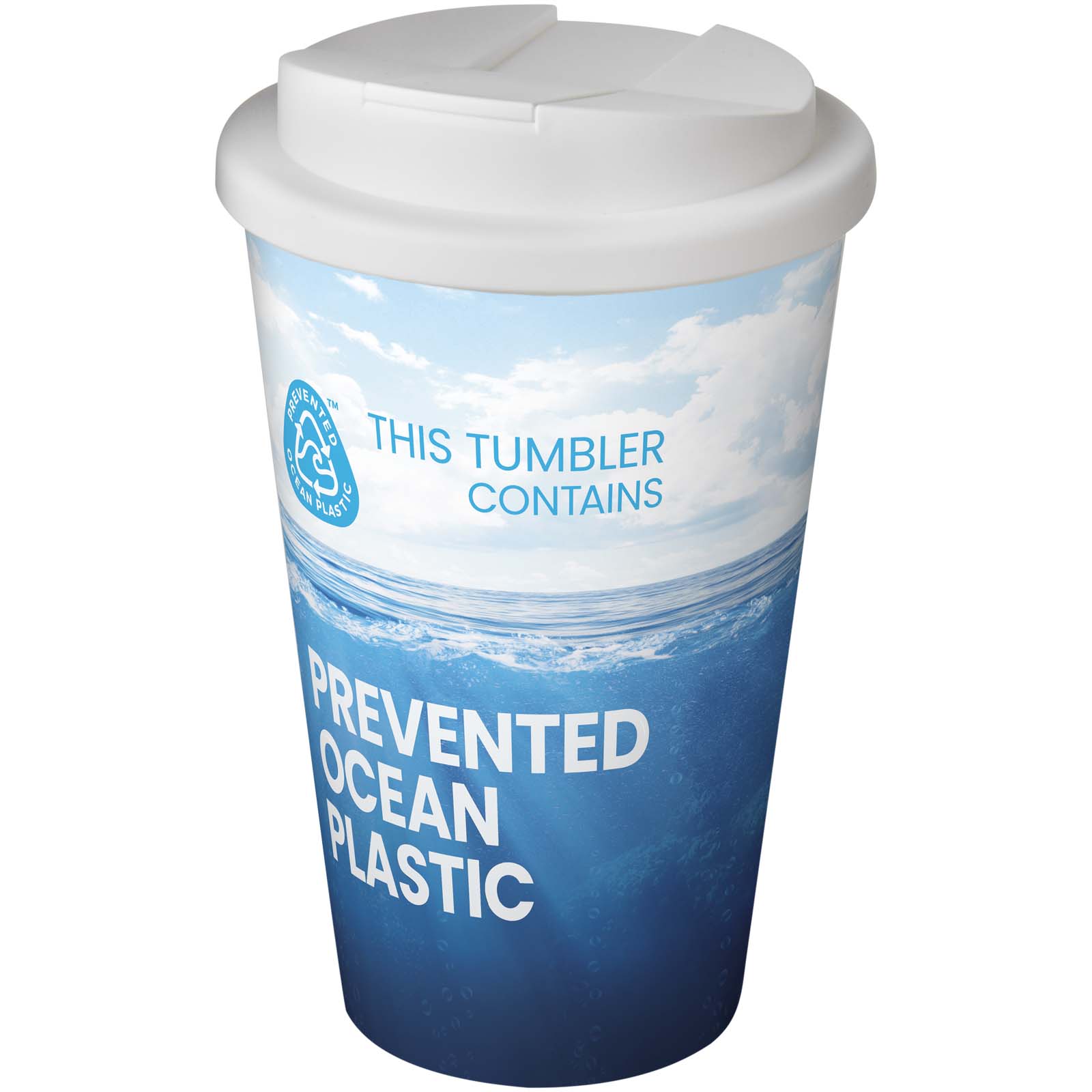 Brite-Americano® POP 350 ml isolierter Trinkbecher mit auslaufsicherem Deckel weiss