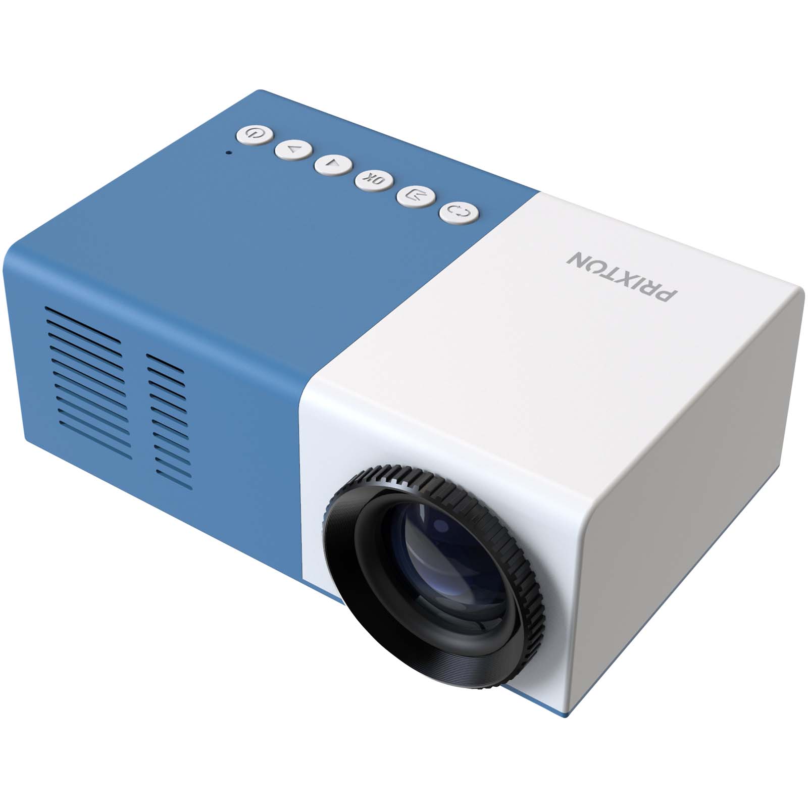 Prixton Mini Pro Cinema Beamer blau, weiss
