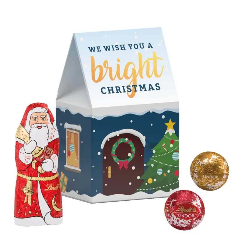 Standbodenbox, Lindt Minikugeln und Weihnachtsmann