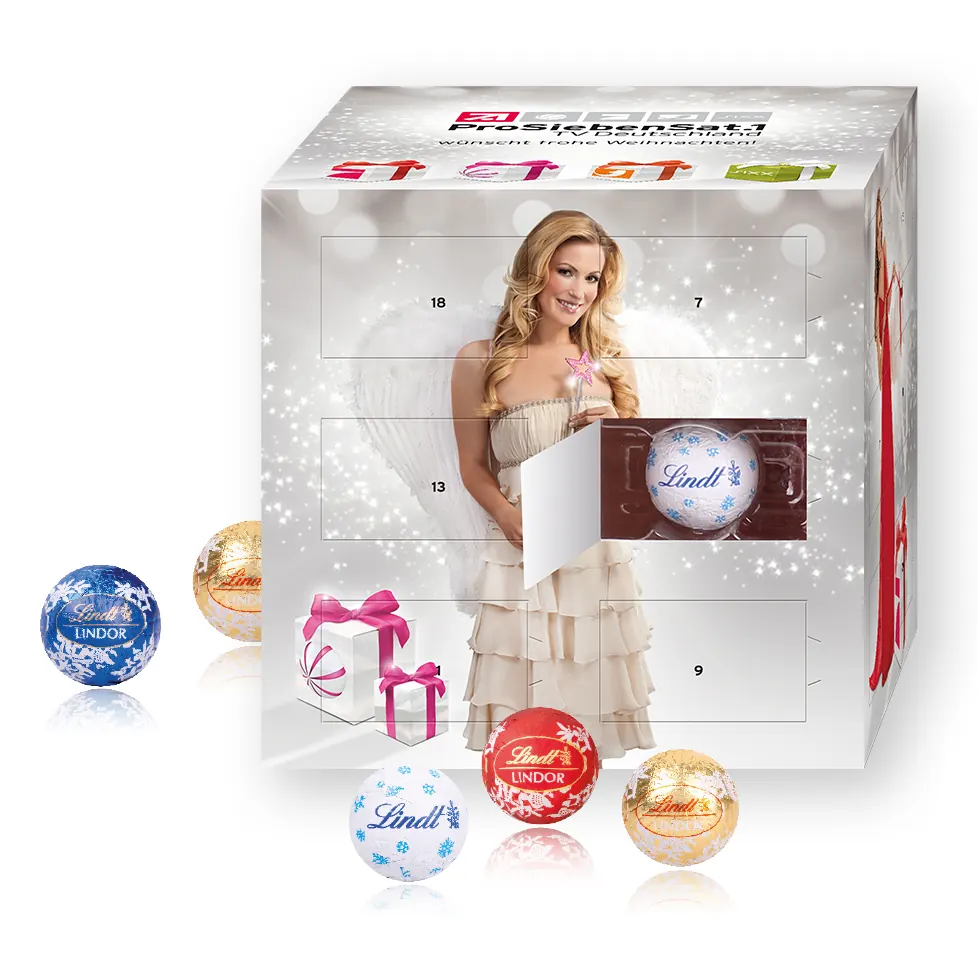 Adventskalender "Cube" mit Lindt Schokolade