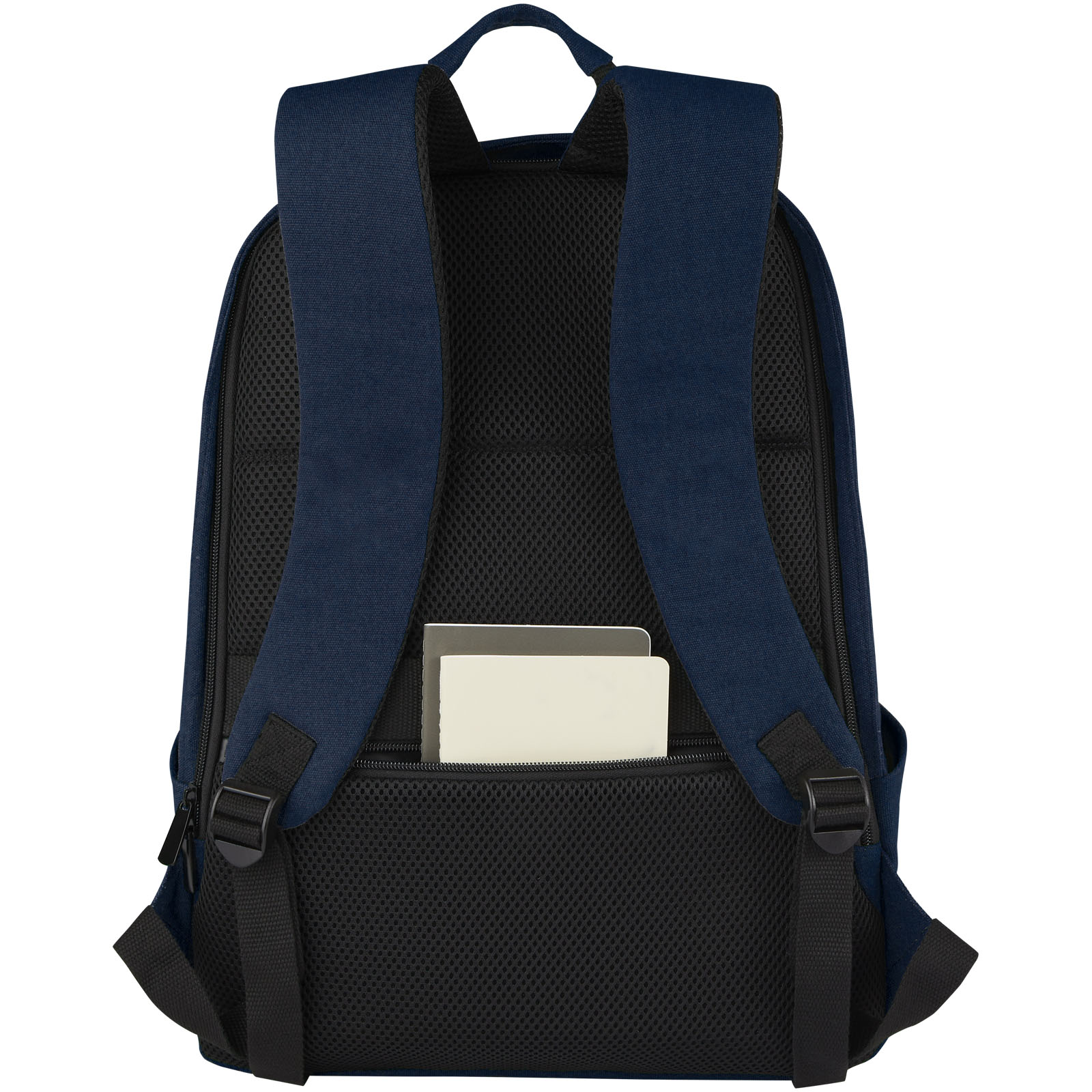 Joey 15,6 Zoll Anti-Diebstahl Laptop Rucksack 18 L aus GRS-recyceltem Canvas navy
