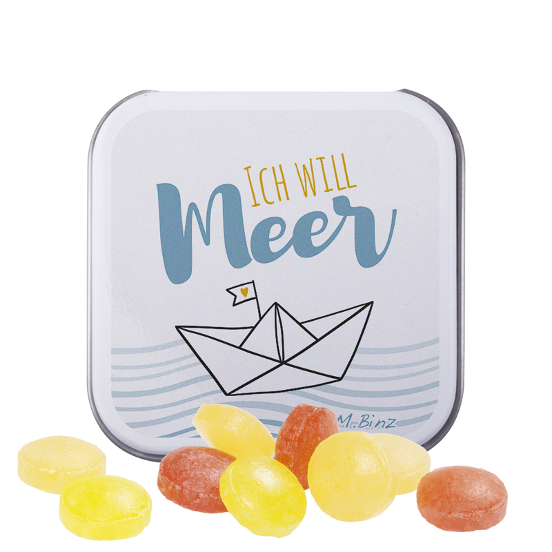 Dose Quadratisch, Pfeffi zuckerfreien Pfefferminzpastillen