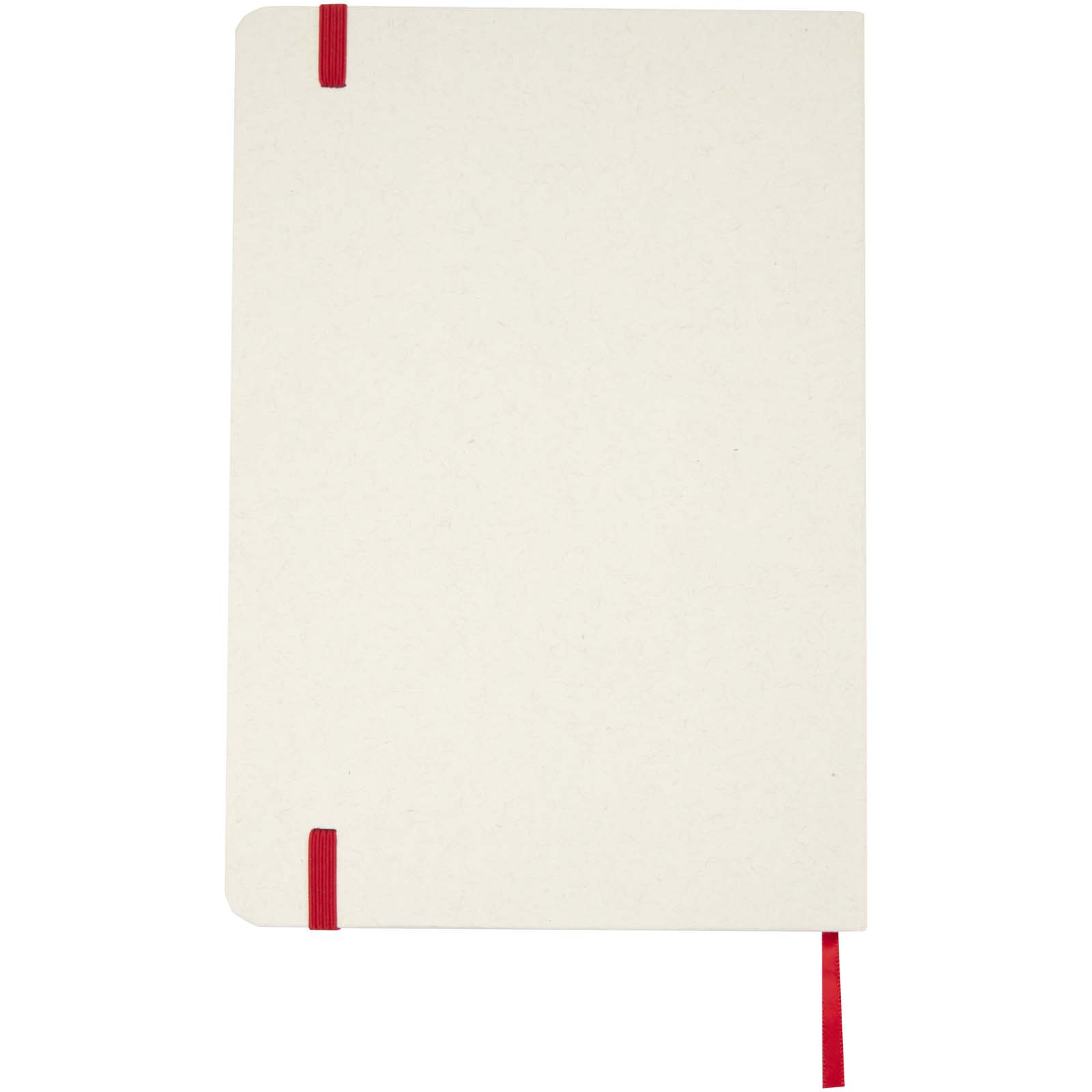 Bass A5 recyceltes Notizbuch, liniert rot