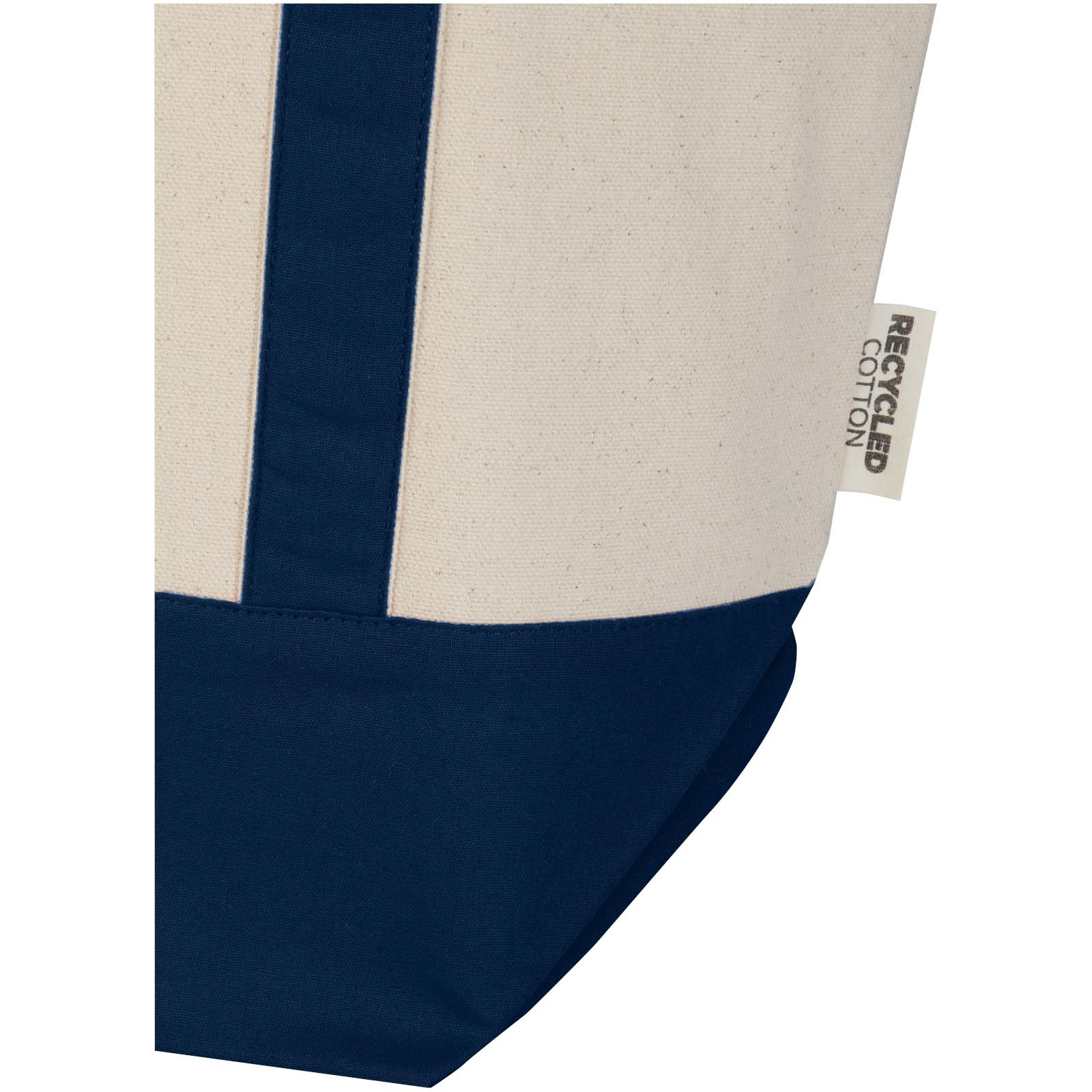 Sam 320 g/m² Tragetasche aus GRS recycelter Baumwolle navy, natur