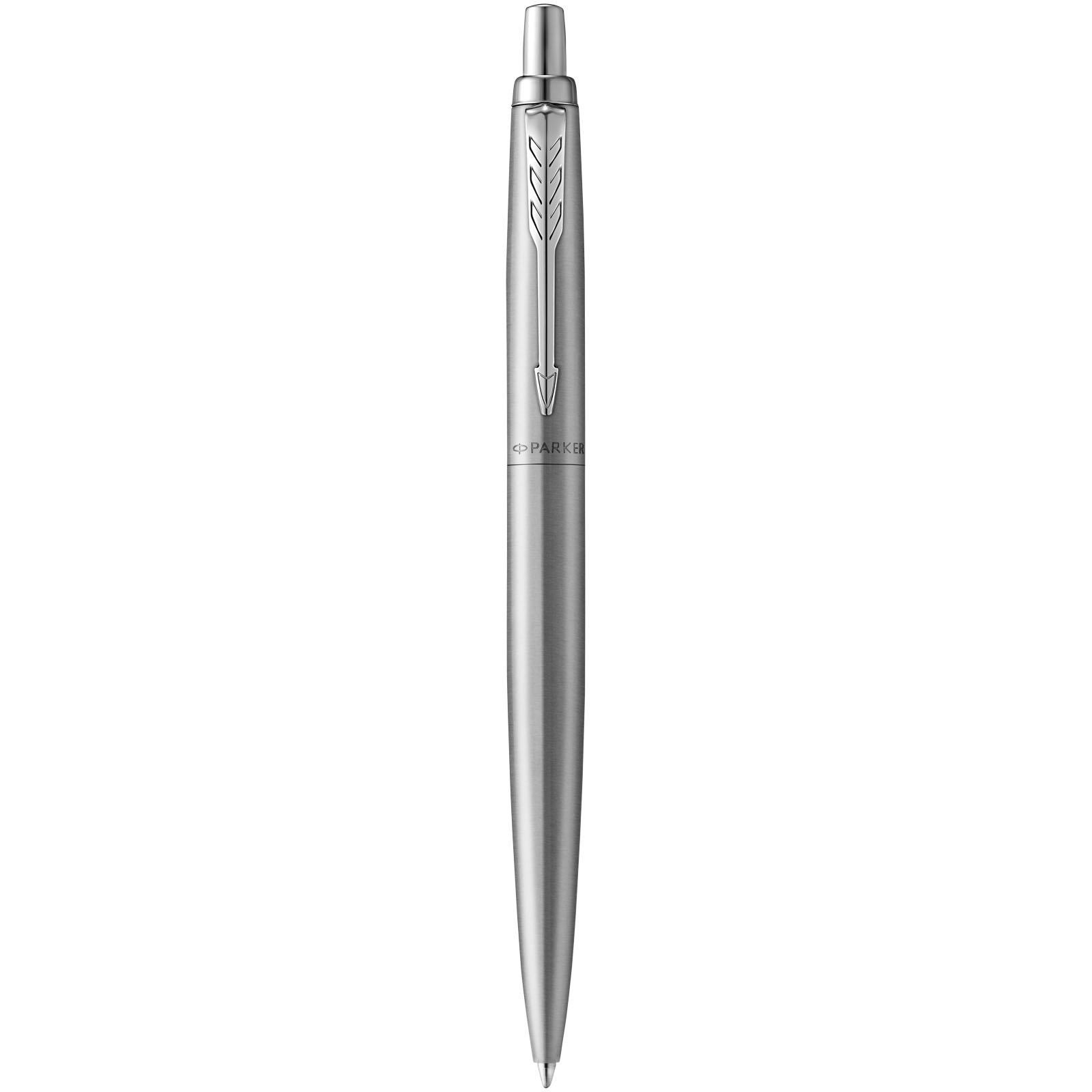Parker Jotter einfarbiger XL Kugelschreiber (blaue Mine) edelstahl grau