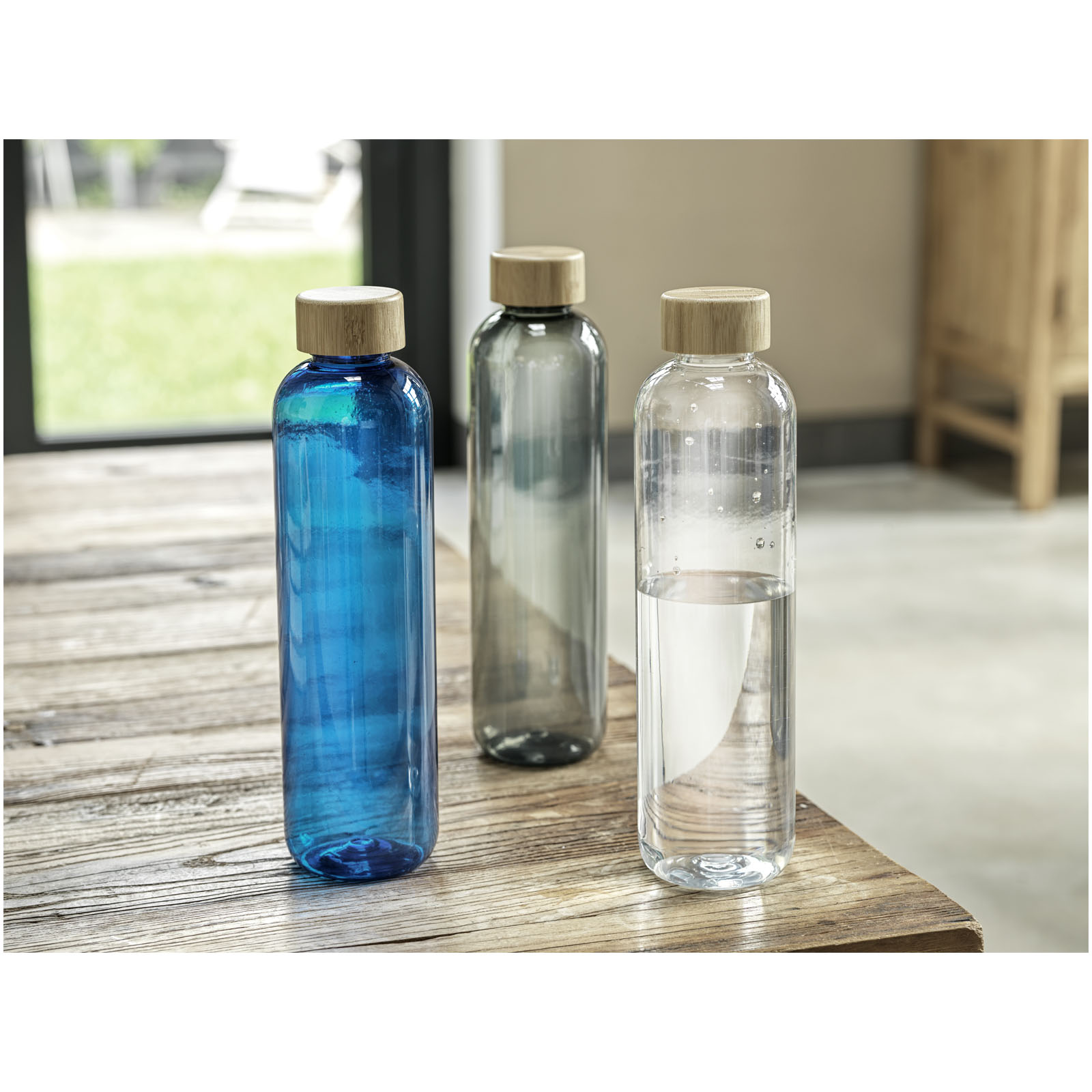 Ziggs 1000 ml Sportflasche aus recyceltem Kunststoff blau