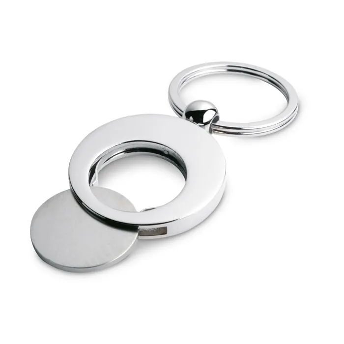 Schlüsselring mit Münzhalter