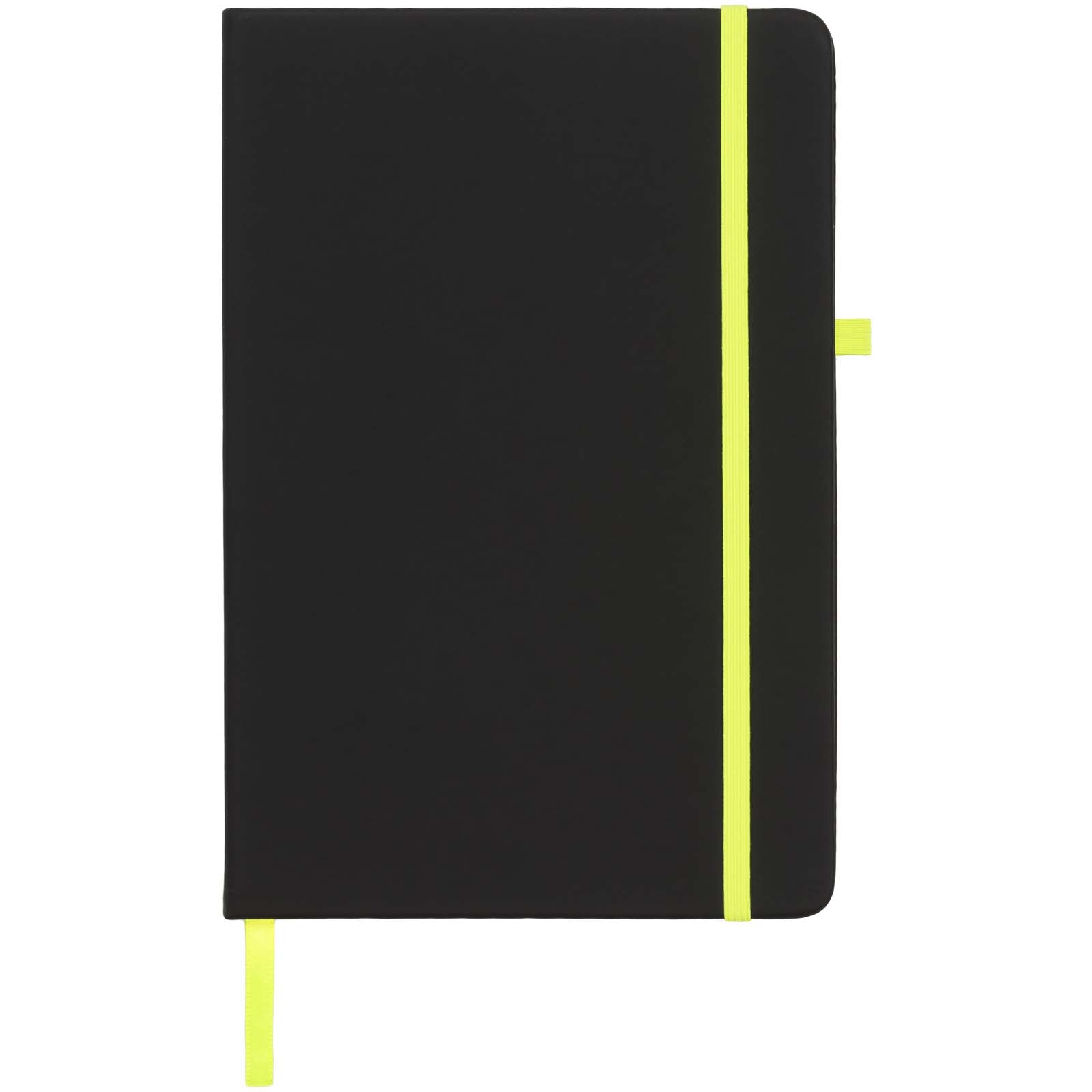 Noir A5 Notizbuch schwarz, limone