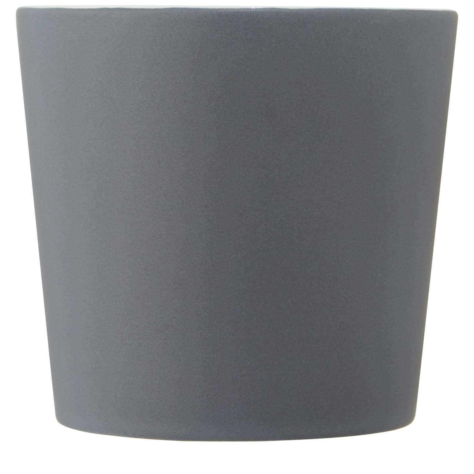 Cali 370 ml Keramiktasse mit matter Oberfläche weiss, grau matt