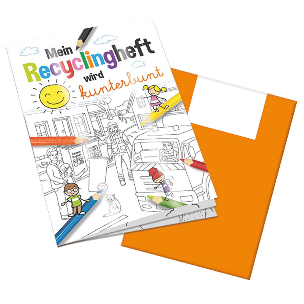 Malbuch / Mal-Set A6 - Recycling