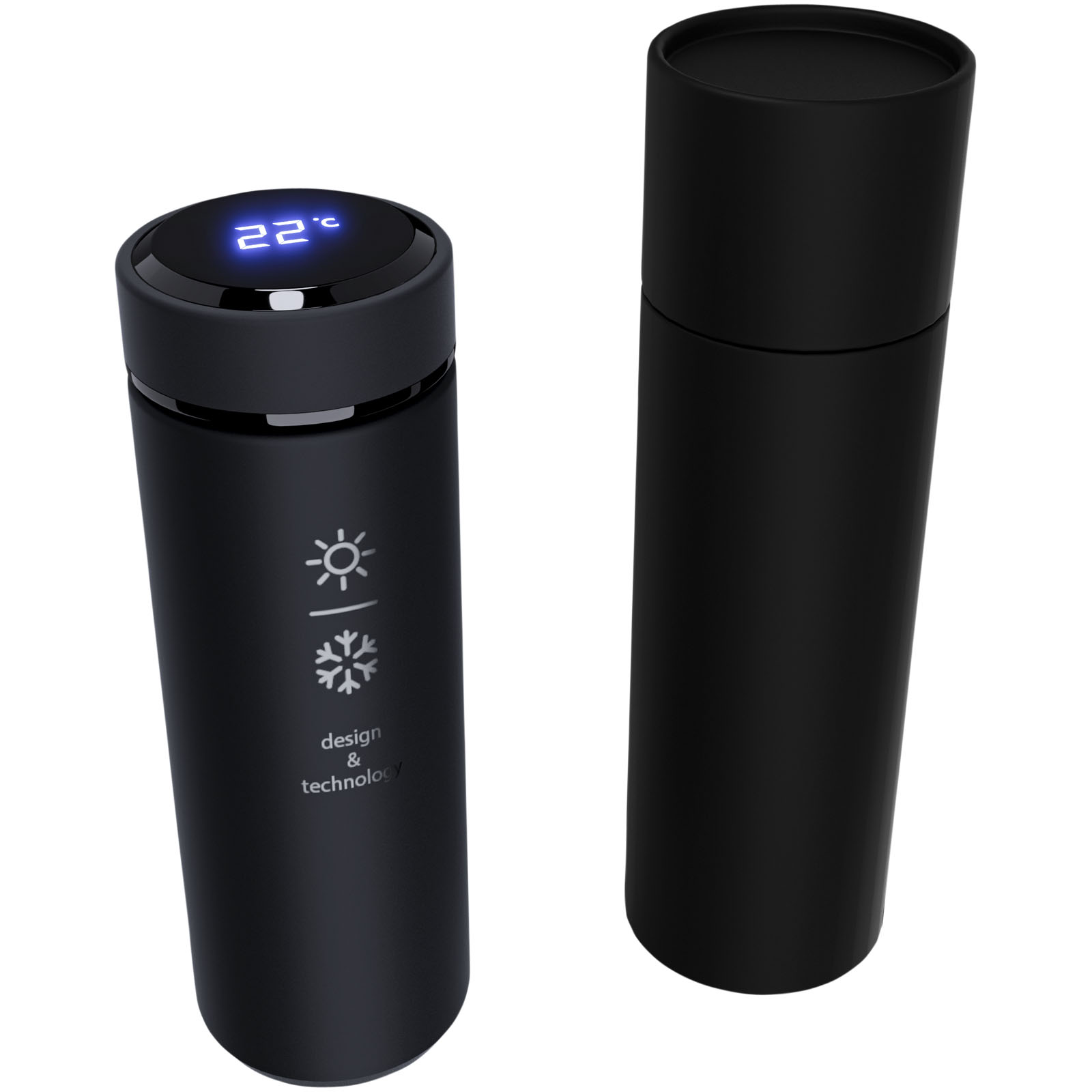 SCX.design D10 Smart Isolierflasche schwarz