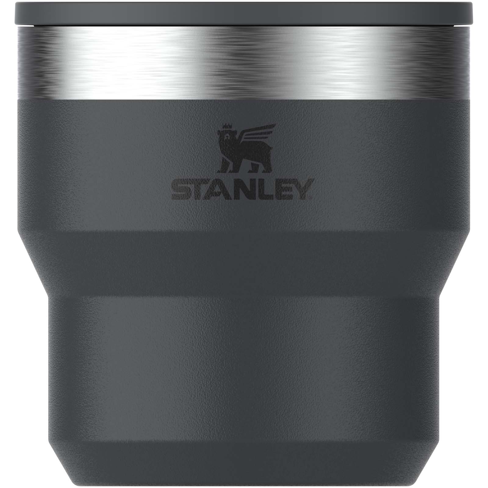 Stanley Stay Hot 295 ml Edelstahl isolierter, stapelbarer Camp Becher schwarz
