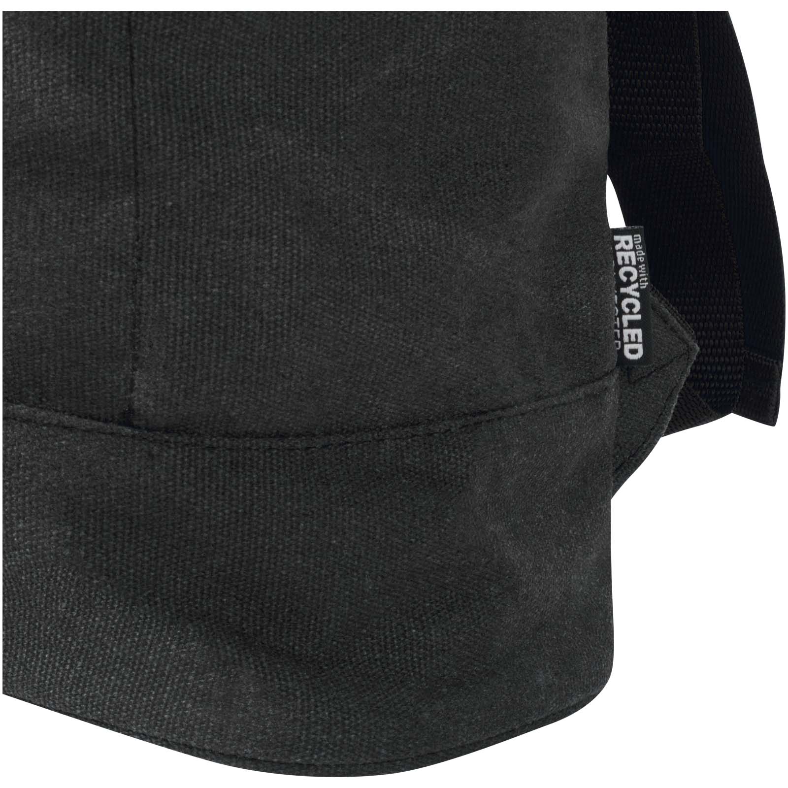 Recanvas 14” GRS recycelter Rolltop-Rucksack 16L schwarz