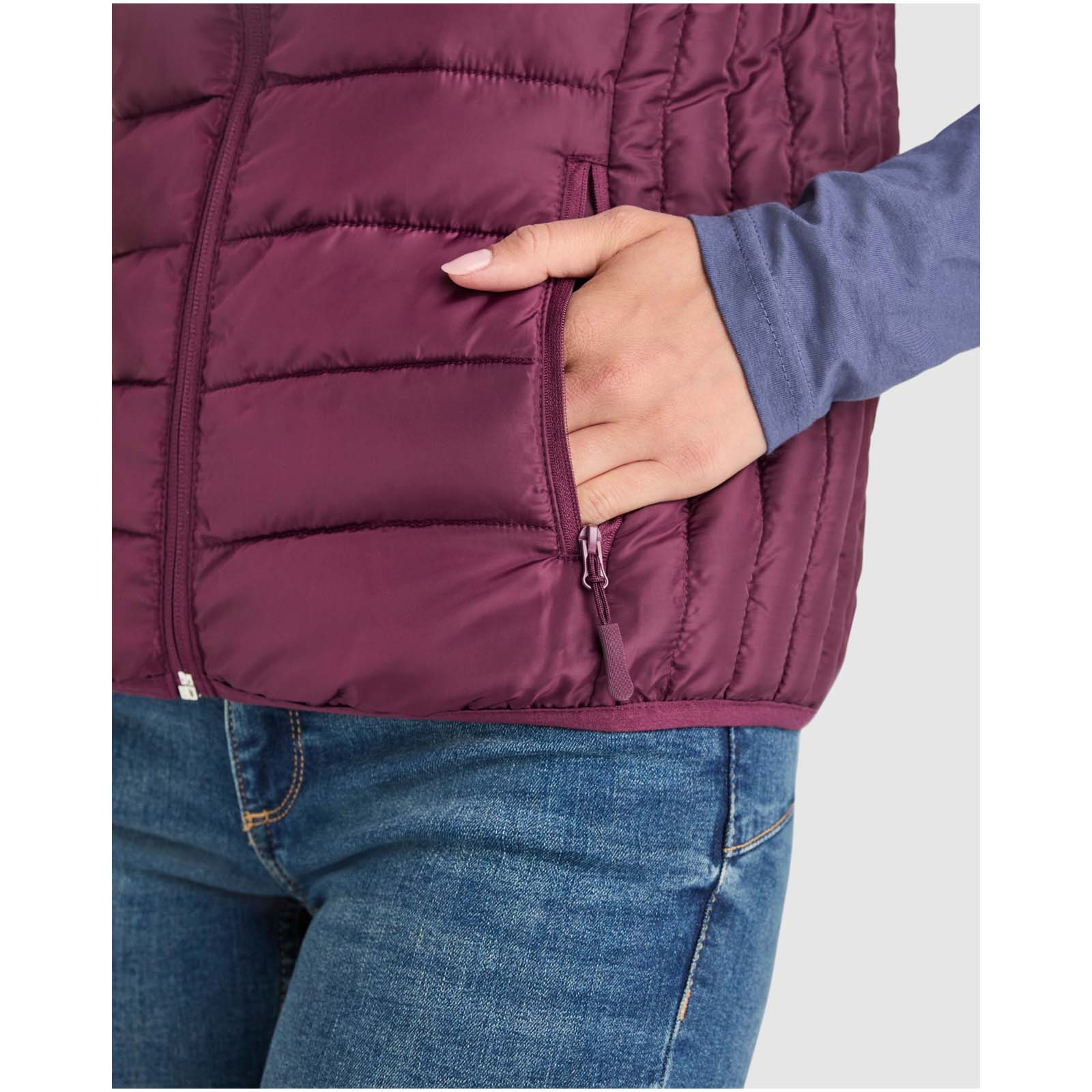Oslo isolierter Bodywarmer für Damen granatrot
