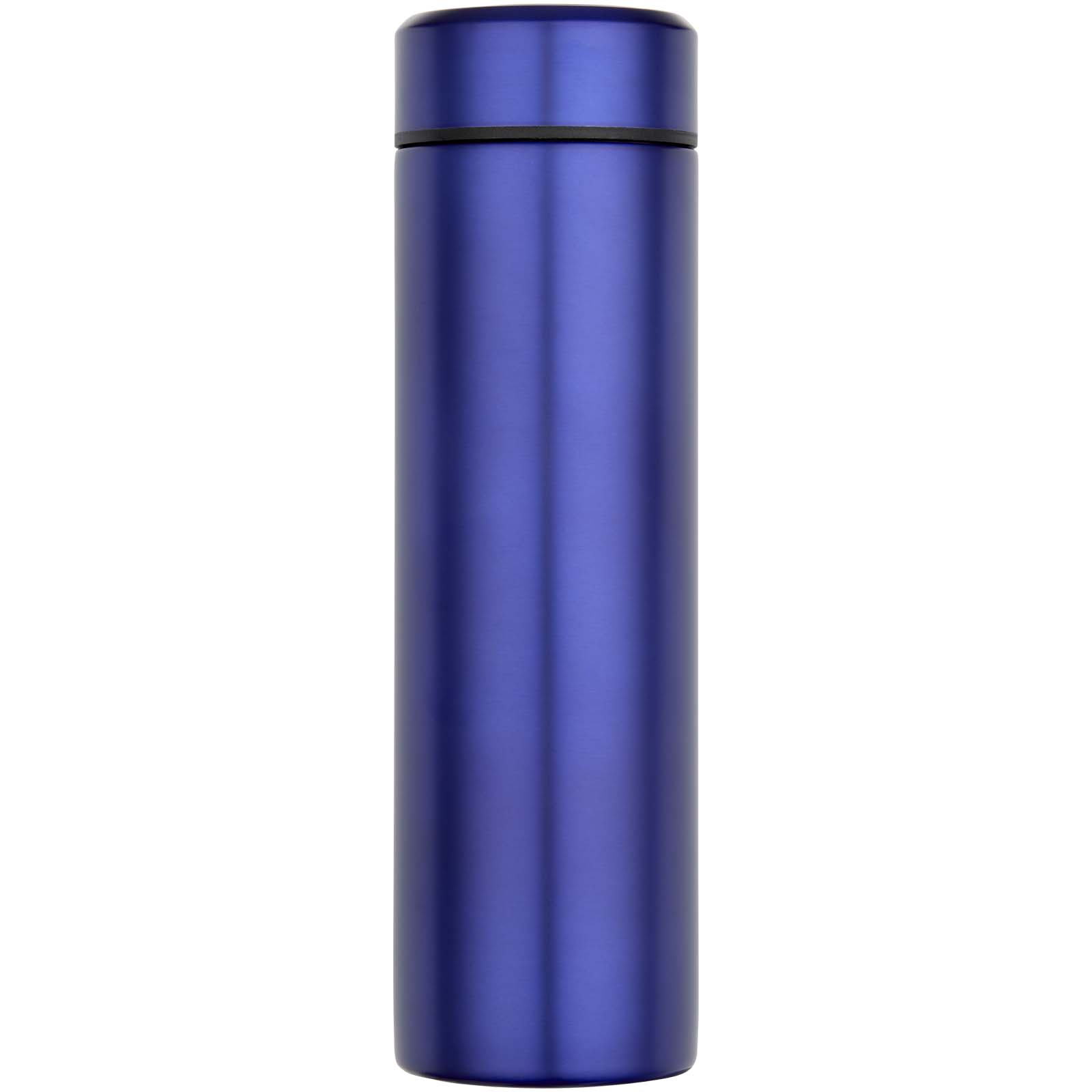 Taylor 450 ml Doppelwand Isolierflasche aus Edelstahl mit Teesieb blau