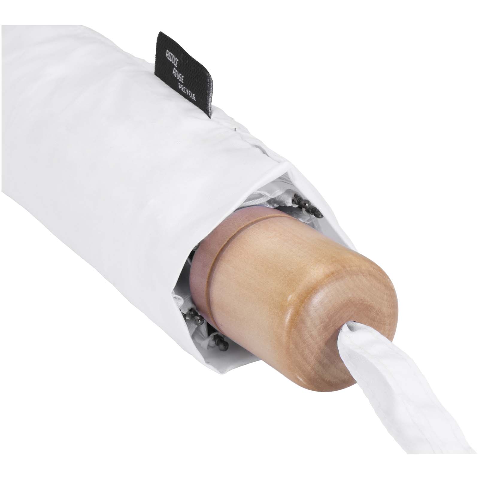 Dane 21" RPET Kompaktregenschirm weiss