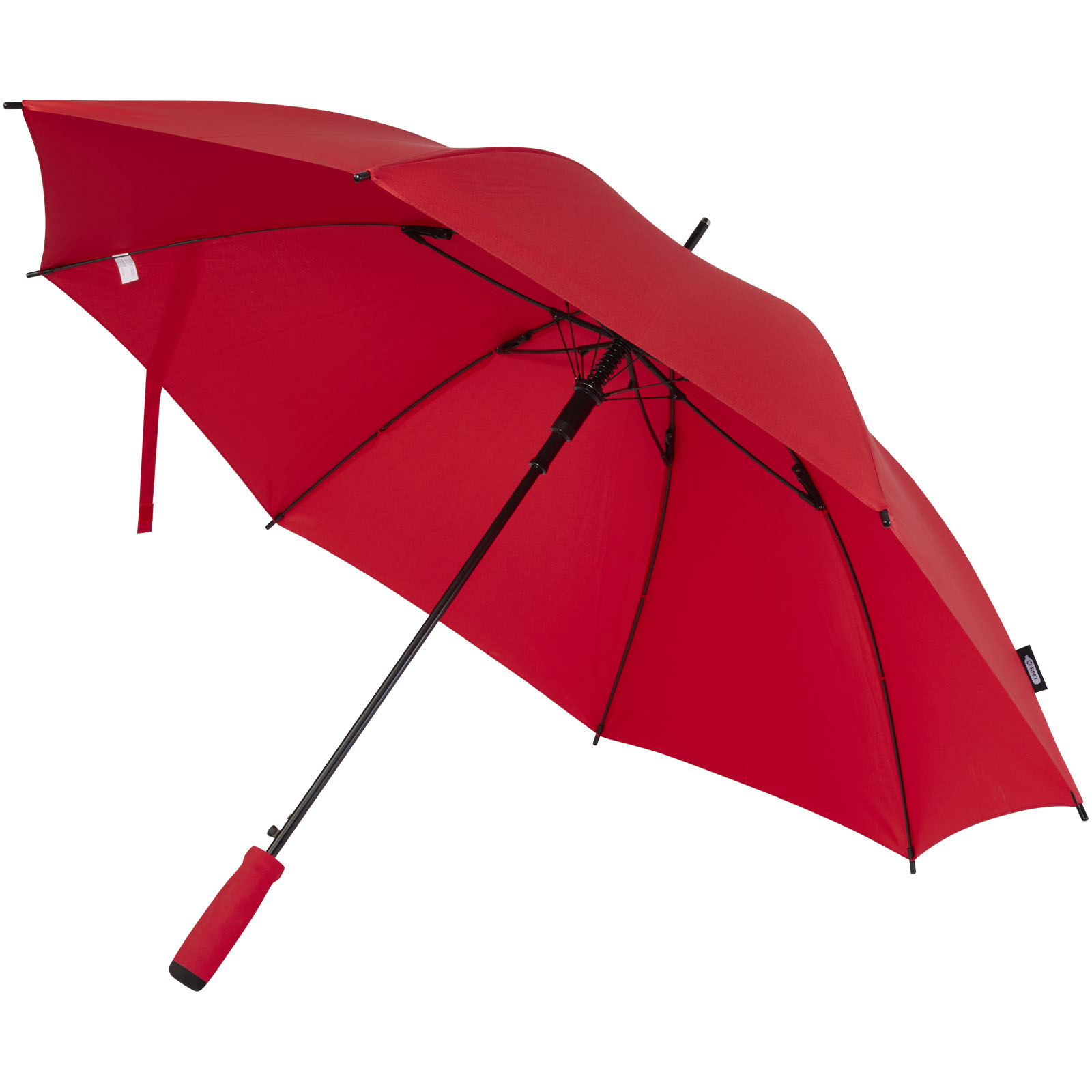 Niel 23" Automatikregenschirm aus recyceltem PET rot