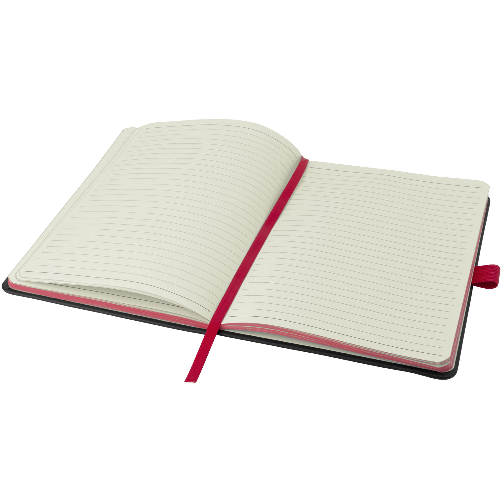 Colour-Edge A5 Hard Cover Notizbuch schwarz, rot