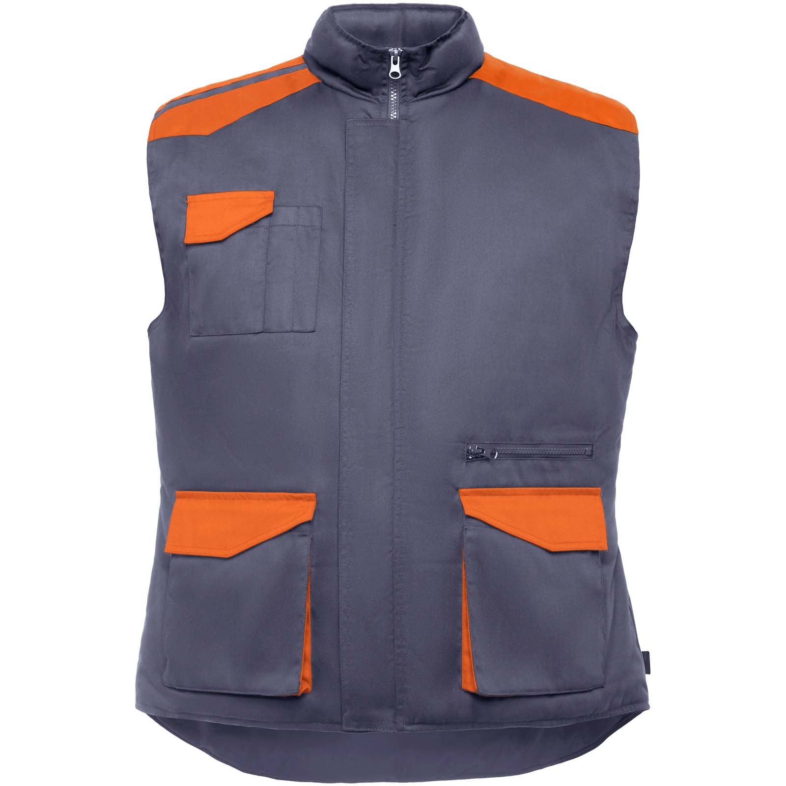Armada Arbeitsweste mit mehreren Taschen blei, orange