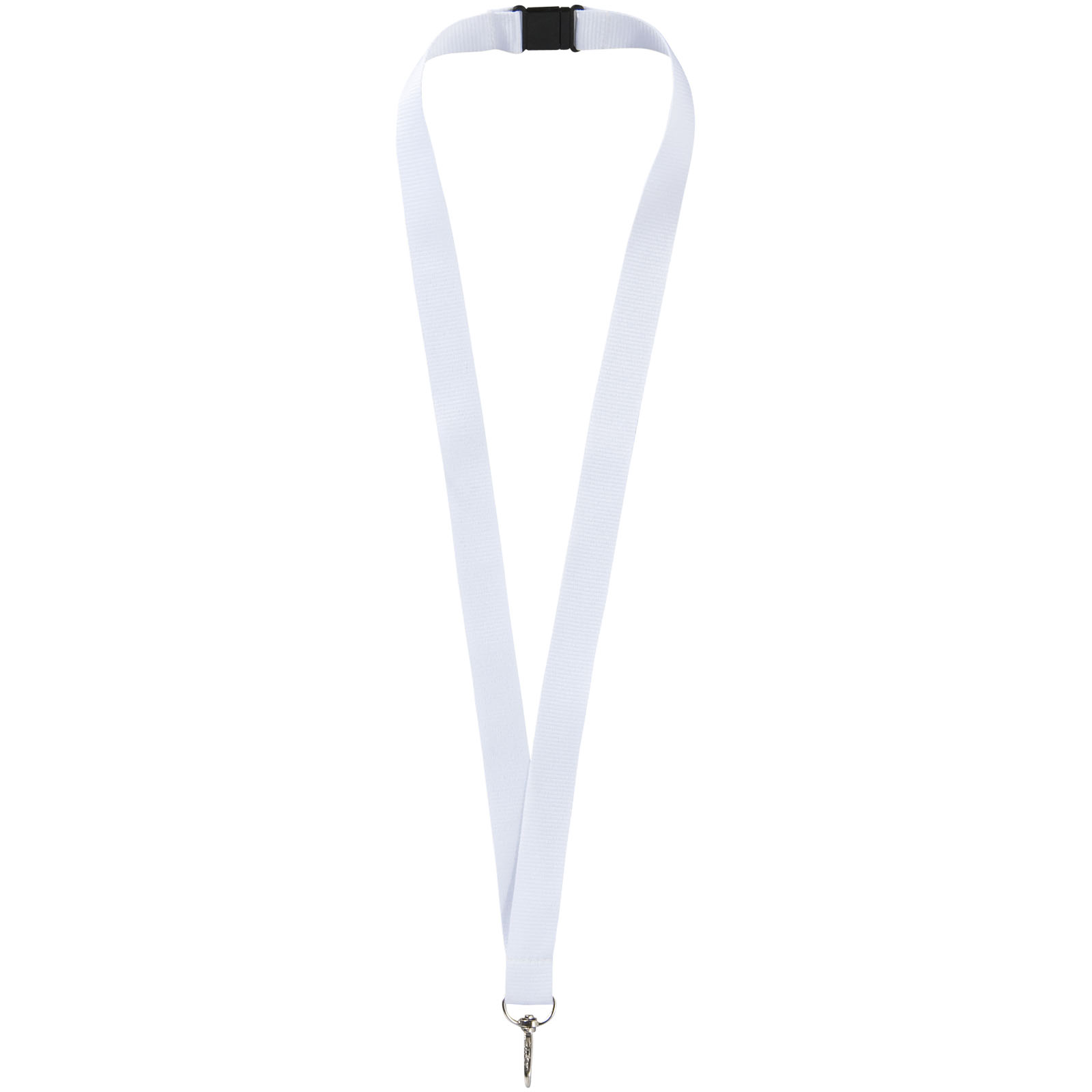 Lago Lanyard mit Sicherheitsverschluss weiss