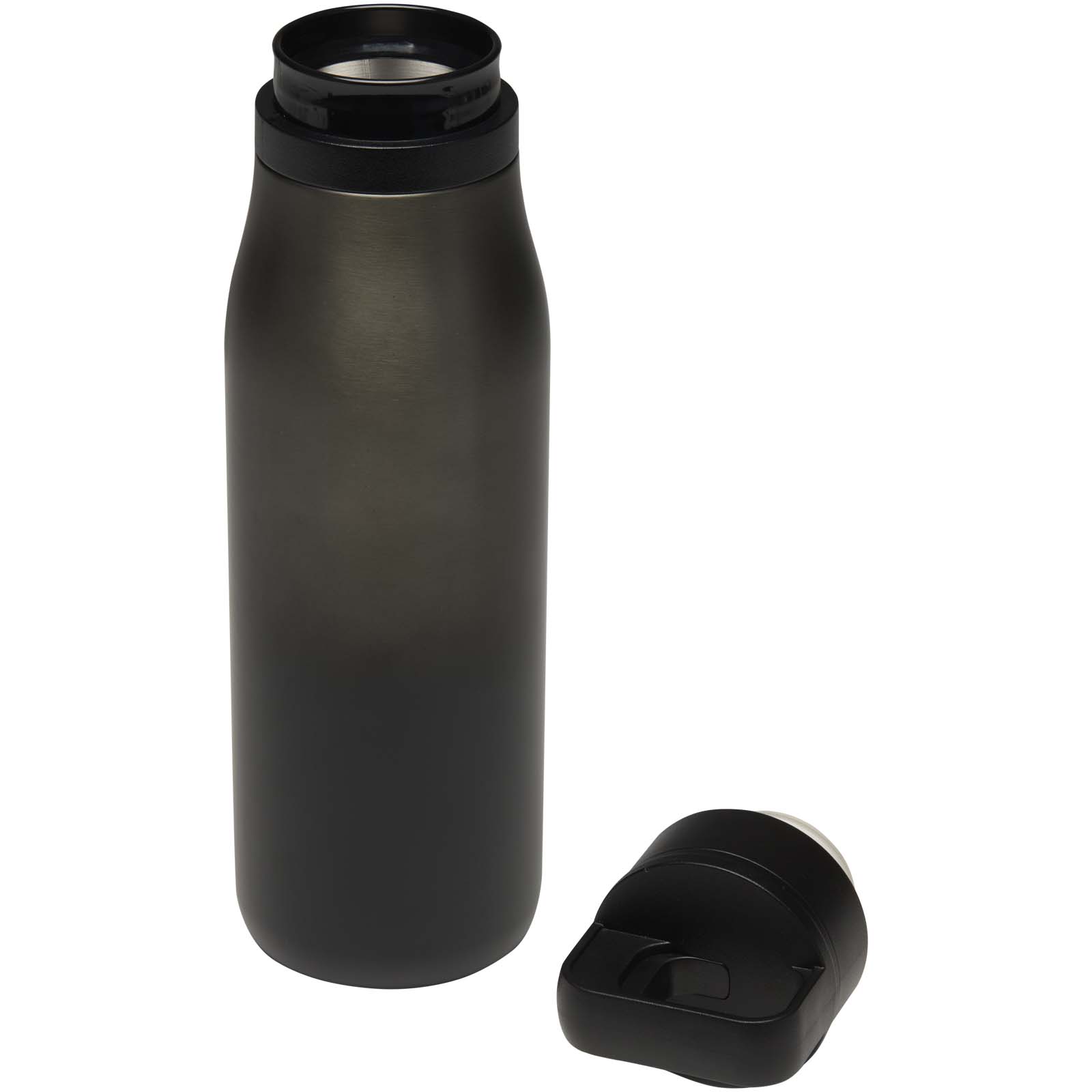 SMART 500 ml RCS doppelwandiger vakuumisolierter One-Touch Becher aus recyceltem Edelstahl schwarz