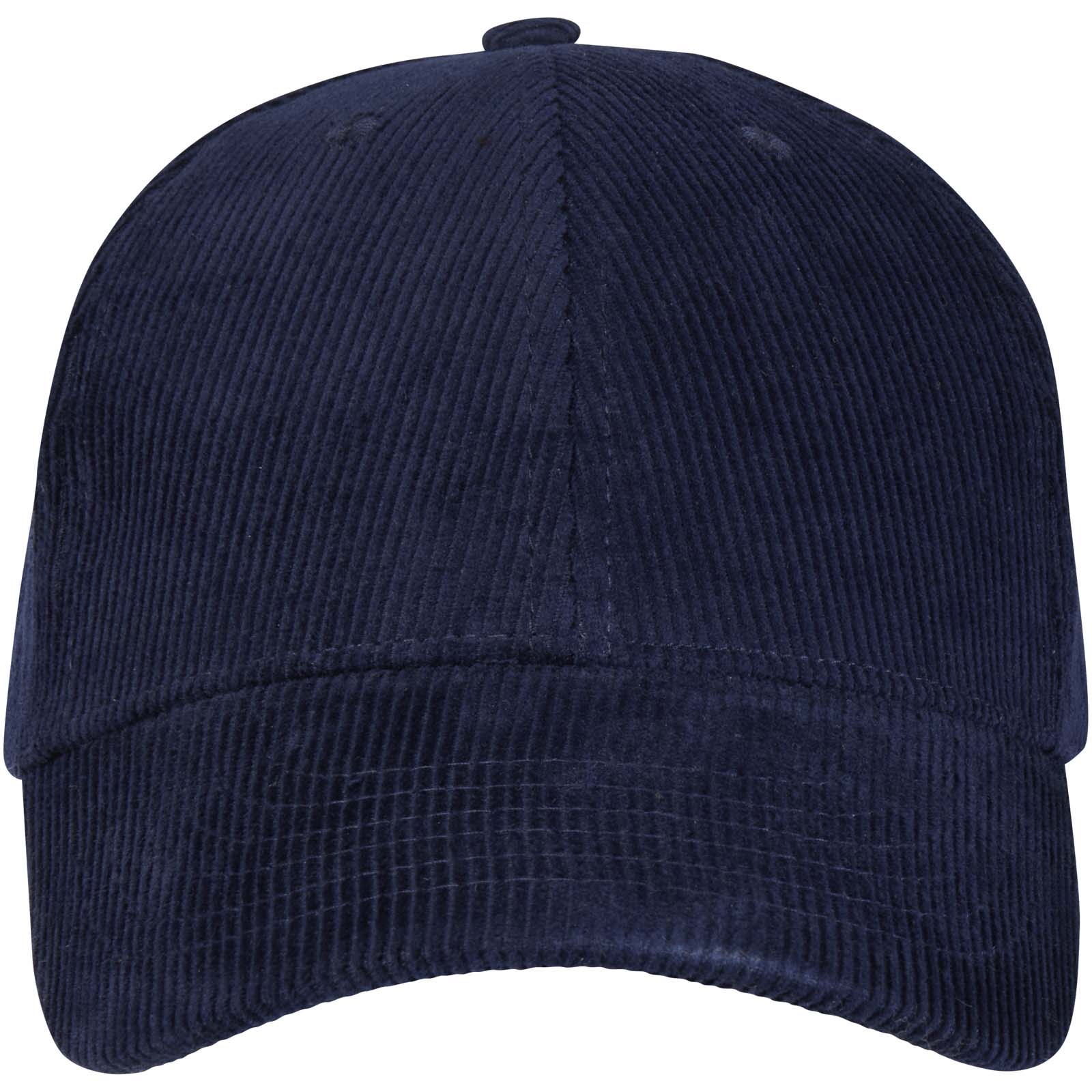 Hutton 280 g/m² Kappe aus recyceltem Cord mit 6 Segmenten navy