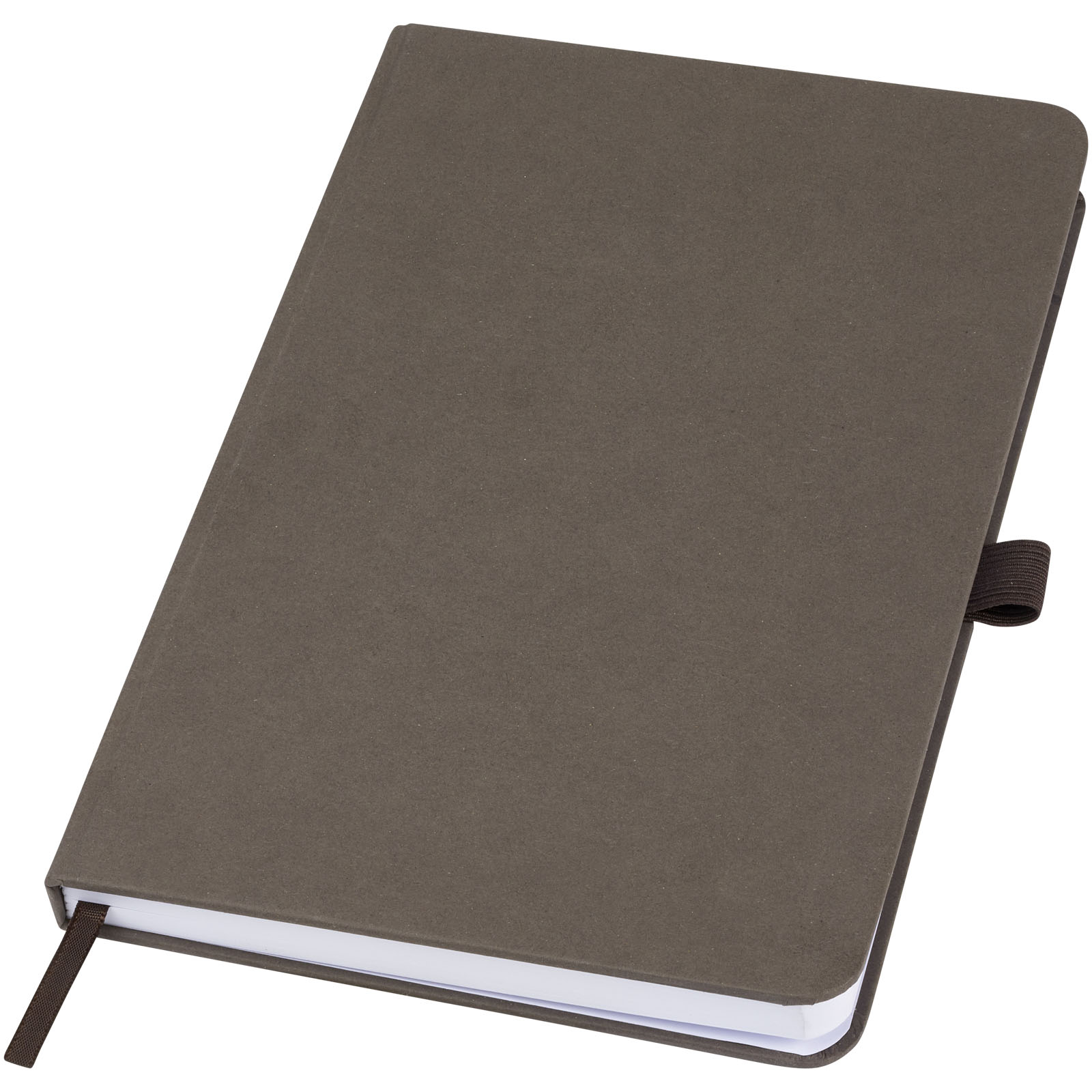Fabianna Hardcover Notizbuch aus Crush-Papier kaffeebraun