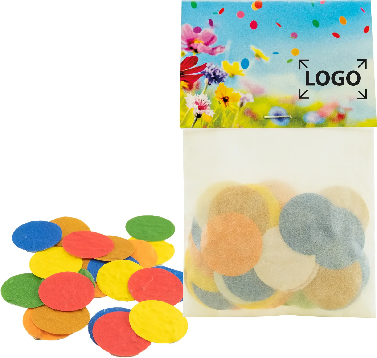Buntes Samenkonfetti
