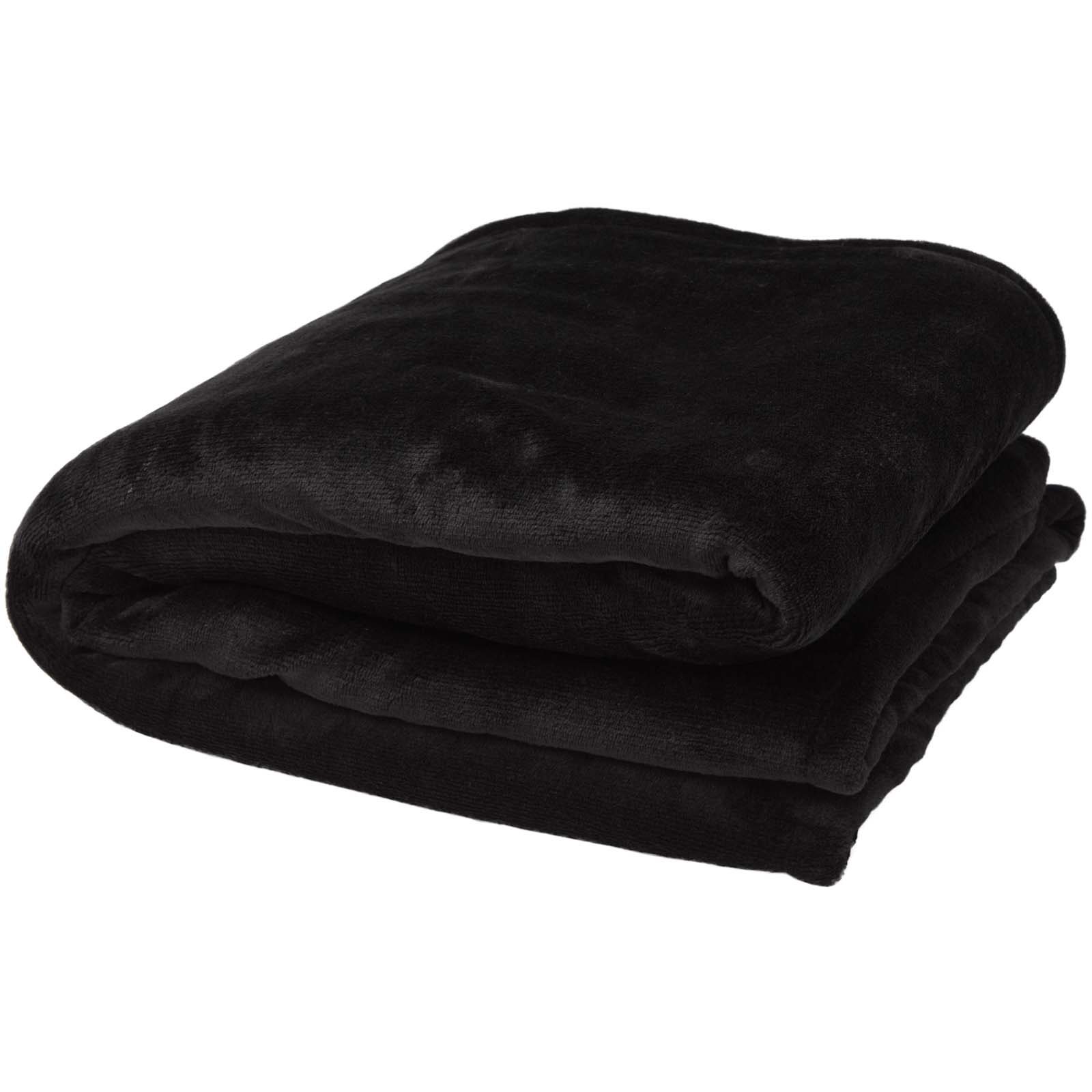 Ashen GRS-recycelte Sherpa Decke schwarz
