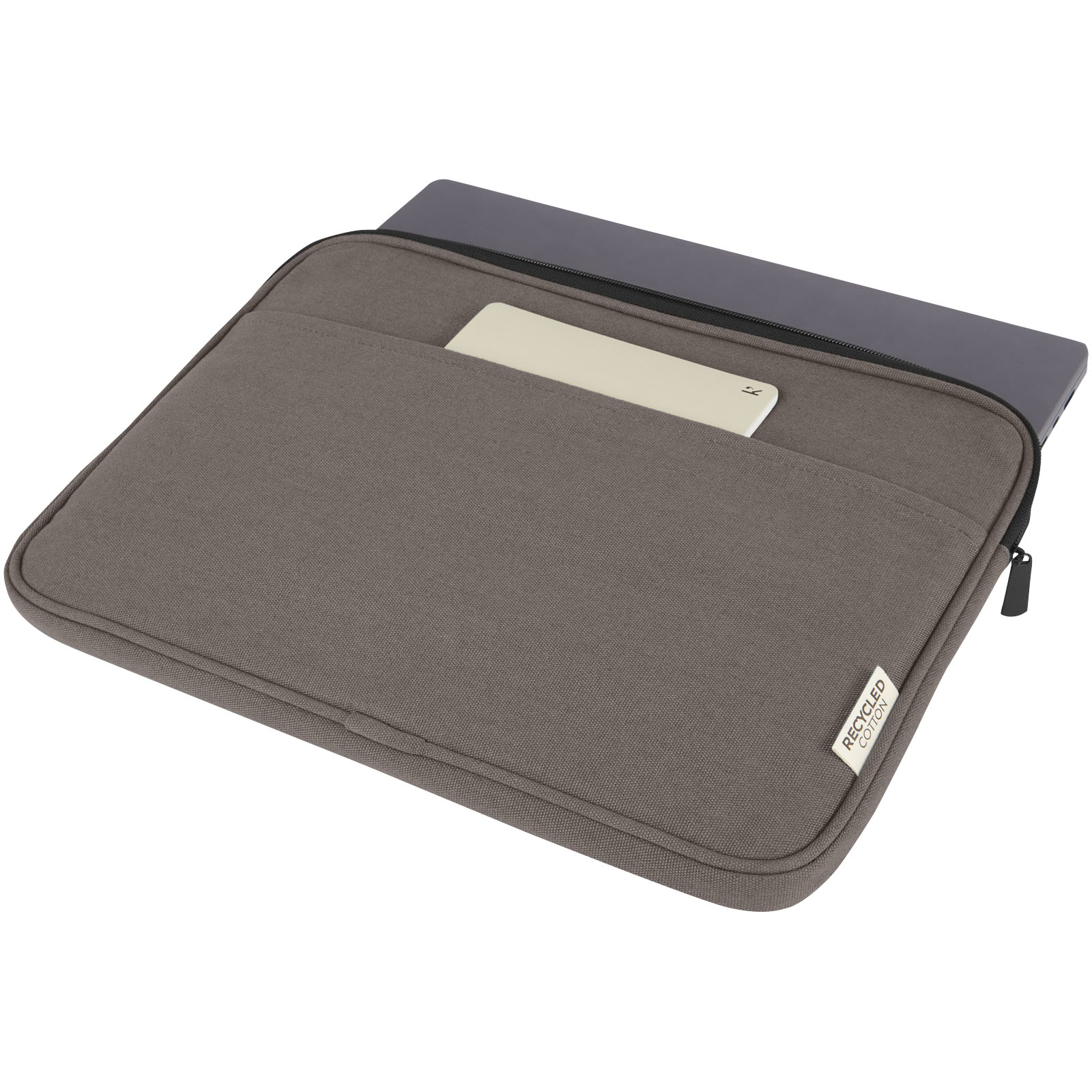 Joey 14" Laptophülle aus GRS recyceltem Canvas 2 L grau