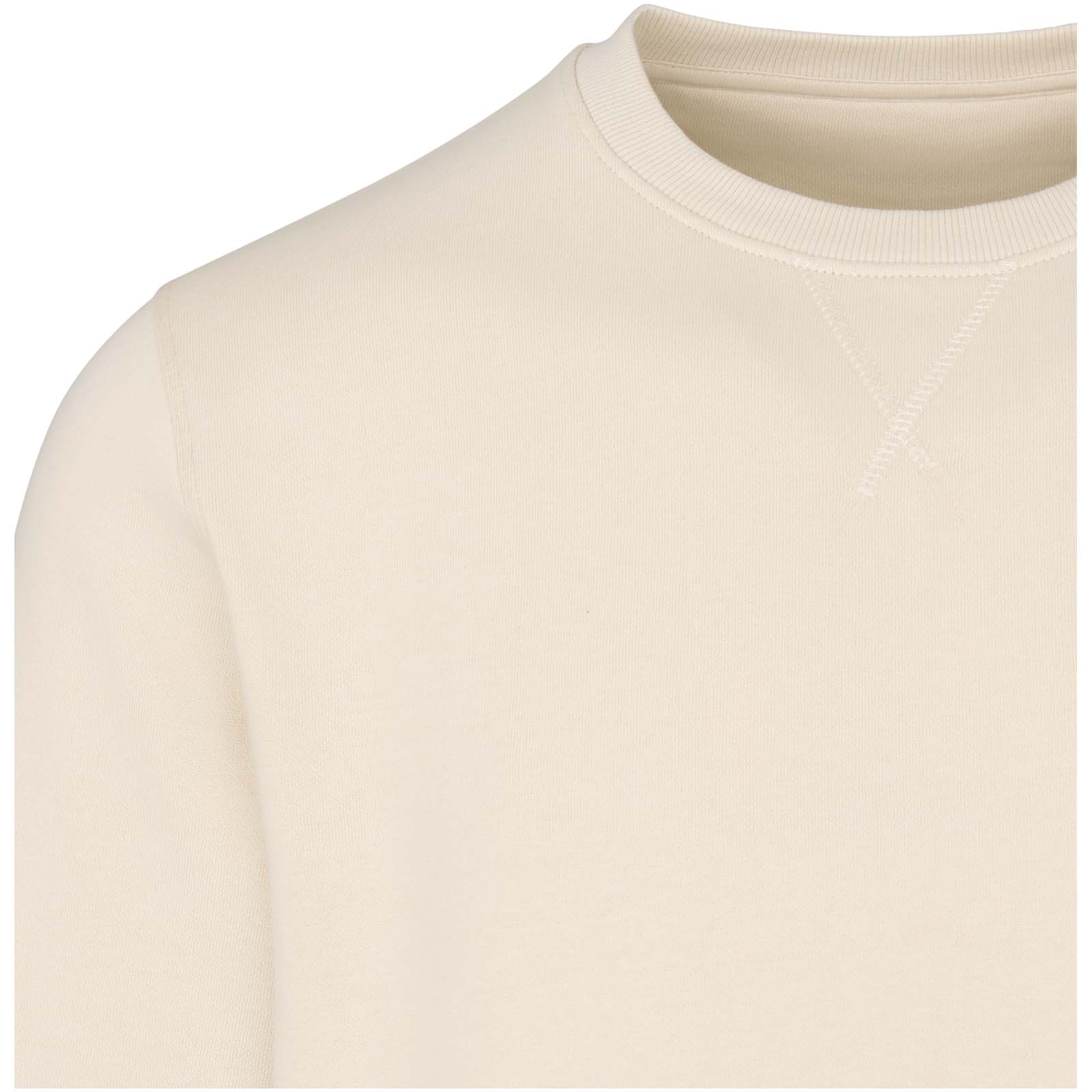 Jasper 280 g/m² Pullover mit Rundhalsausschnitt aus recycelter Bio Baumwolle (OCS), unisex sandstone