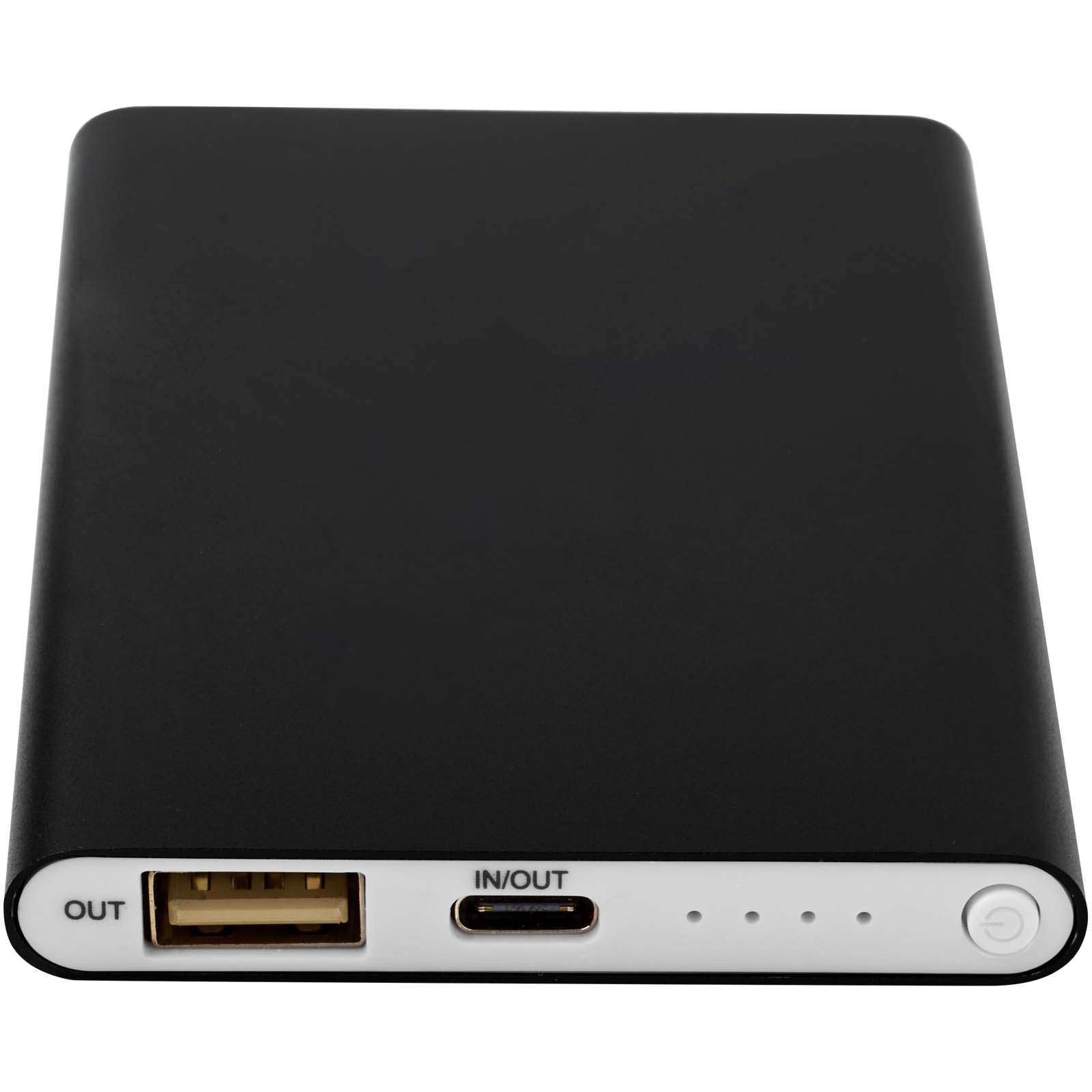 Pep 4000 mAh Type-C Powerbank aus recyceltem Aluminium schwarz