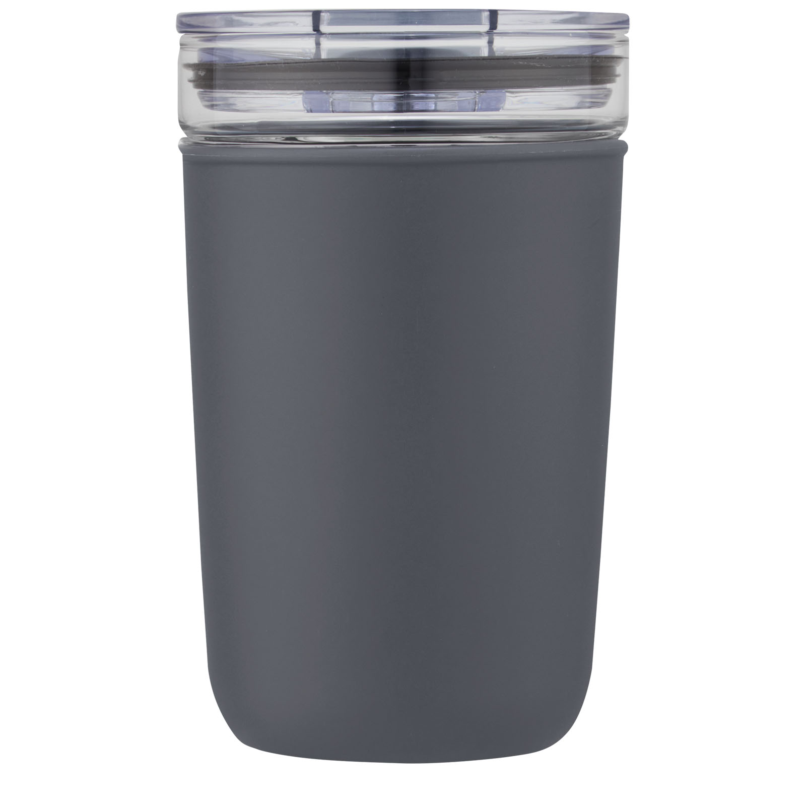 Bello 420 ml Glasbecher mit Außenwand aus recyceltem Kunststoff grau