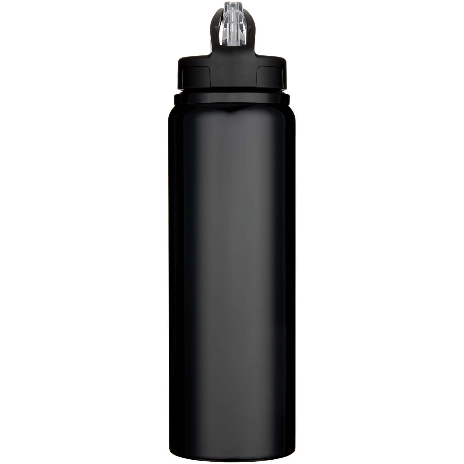 Fitz 800 ml RCS-zertifizierte, einwandige Trinkflasche aus recyceltem Edelstahl schwarz