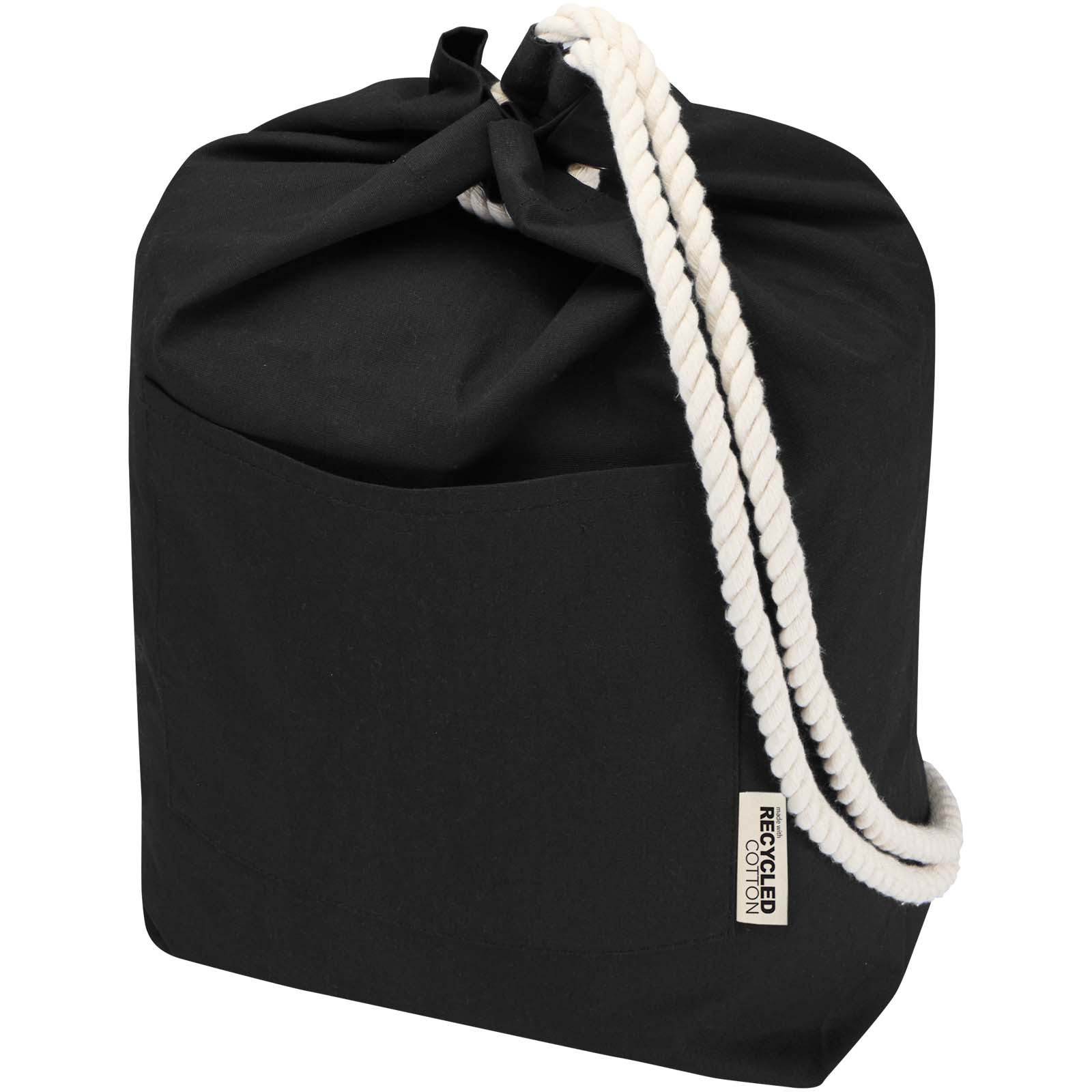 Florida 270 g/m² GRS-zertifizierter Seesack aus Recyclingmaterial, 15 l schwarz