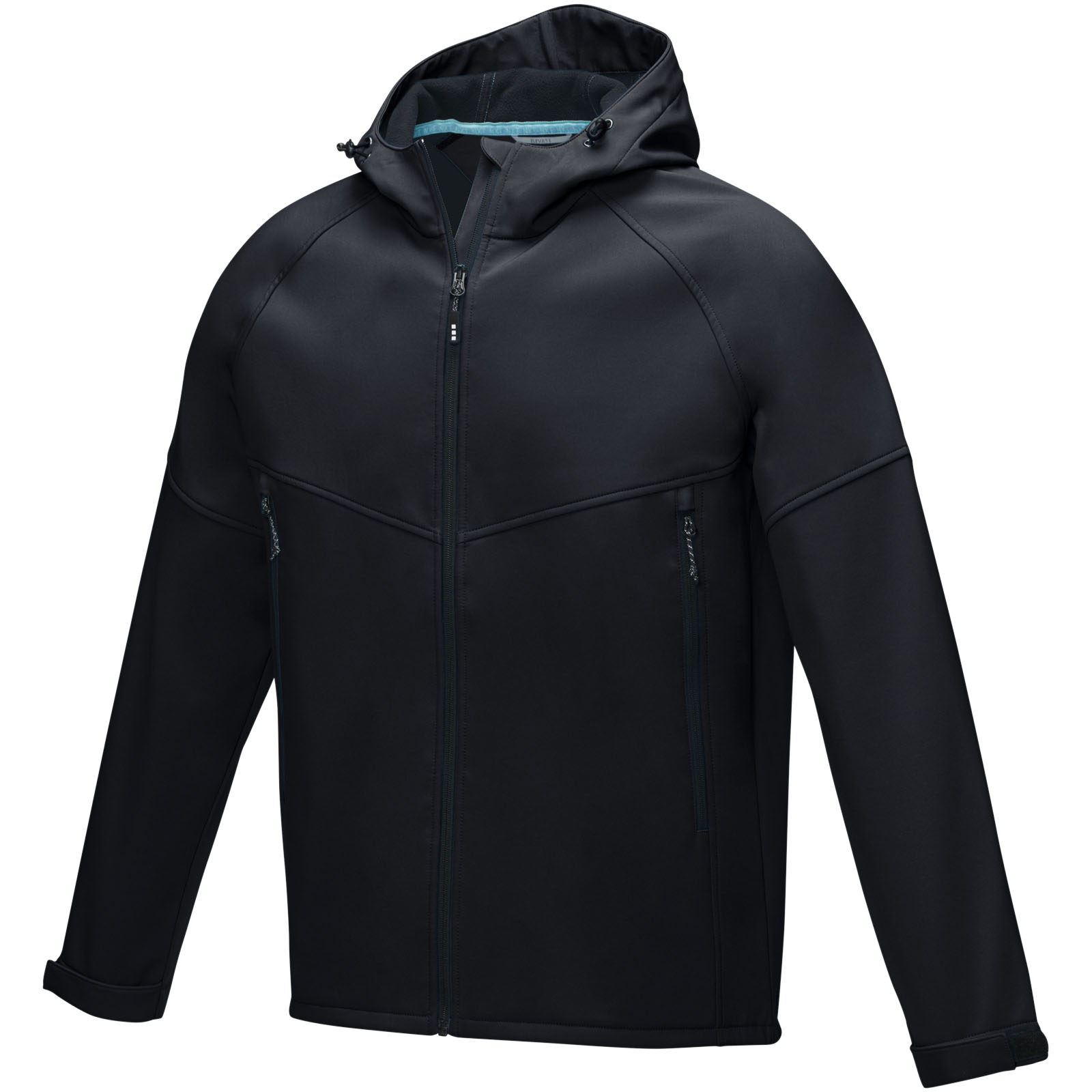 Coltan Softshelljacke aus recyceltem Material für Herren schwarz
