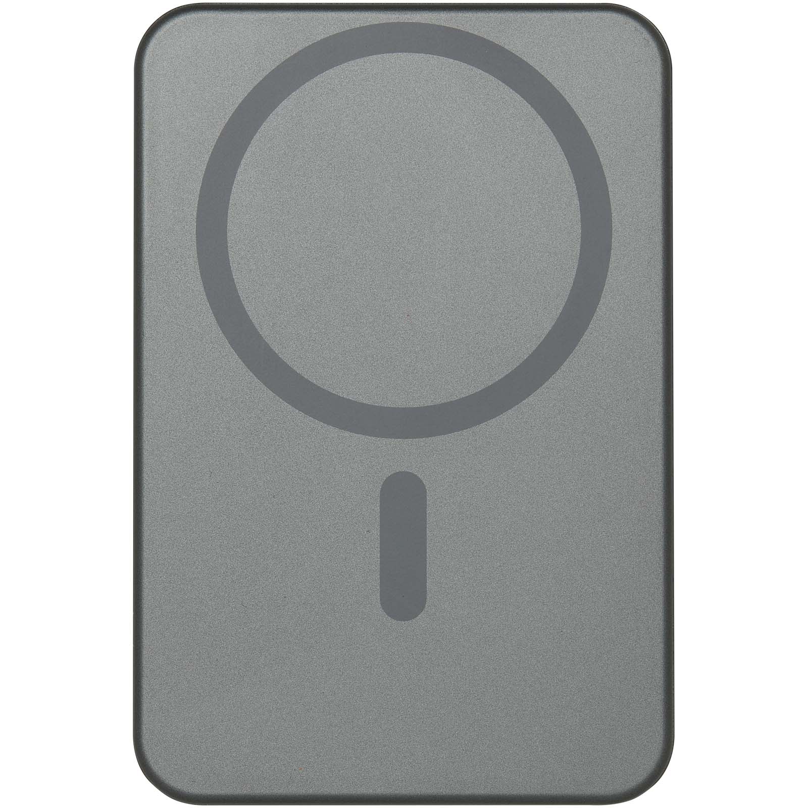 Avis 5000 mAh RCS Powerbank aus recyceltem Aluminium mit Magnetfunktion gun metal
