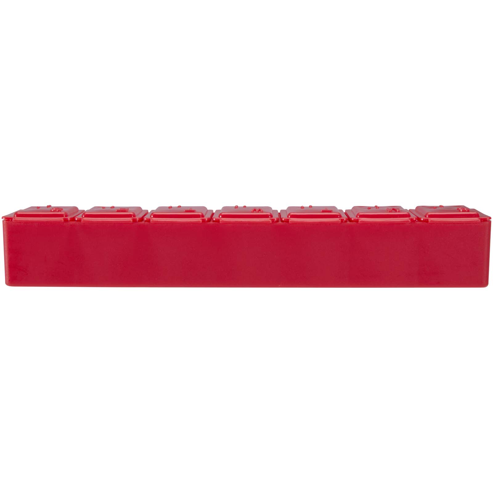Dose 7 Tage Tabletten Box rot