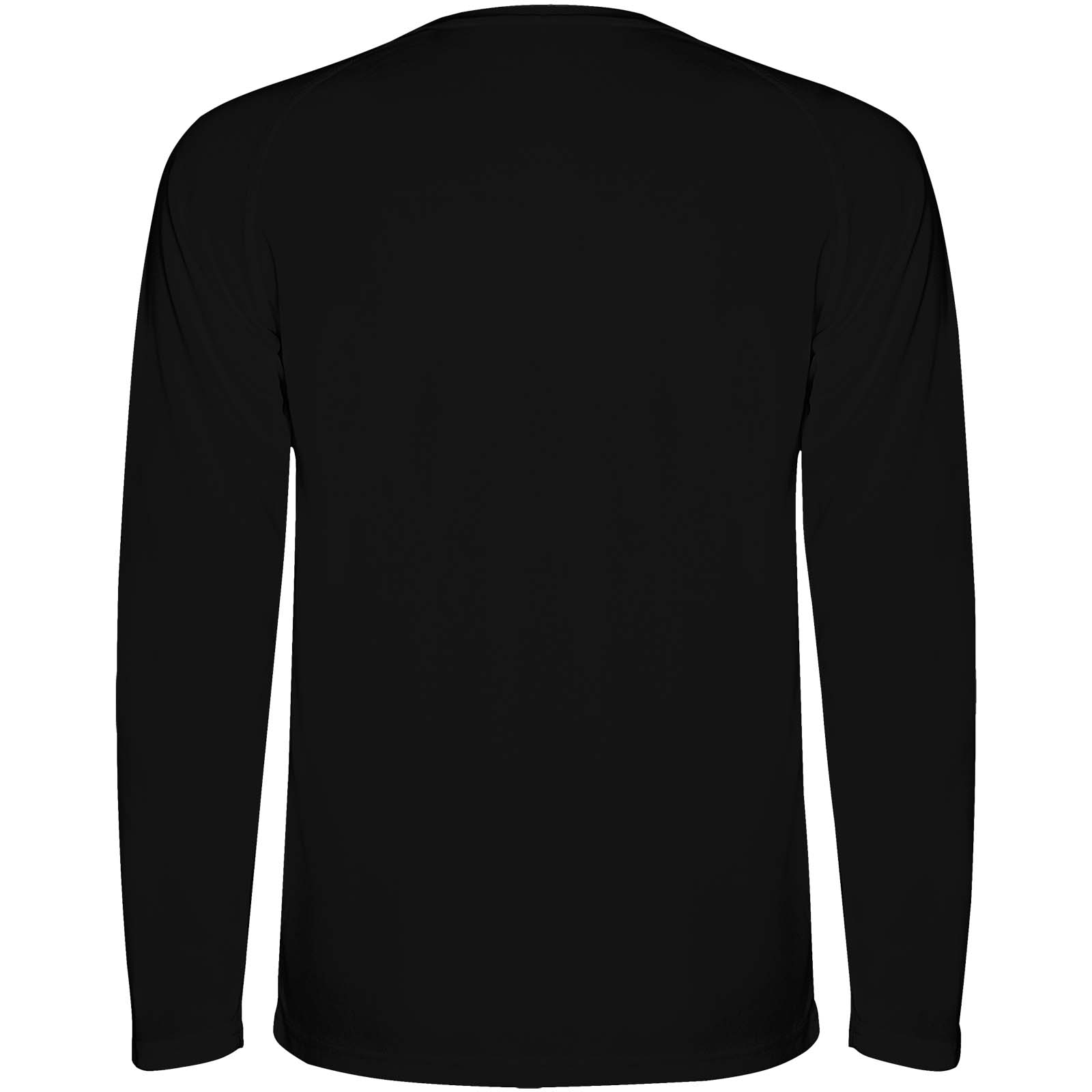 Montecarlo 150 g/m² Langarm Sport-Shirt für Männer schwarz
