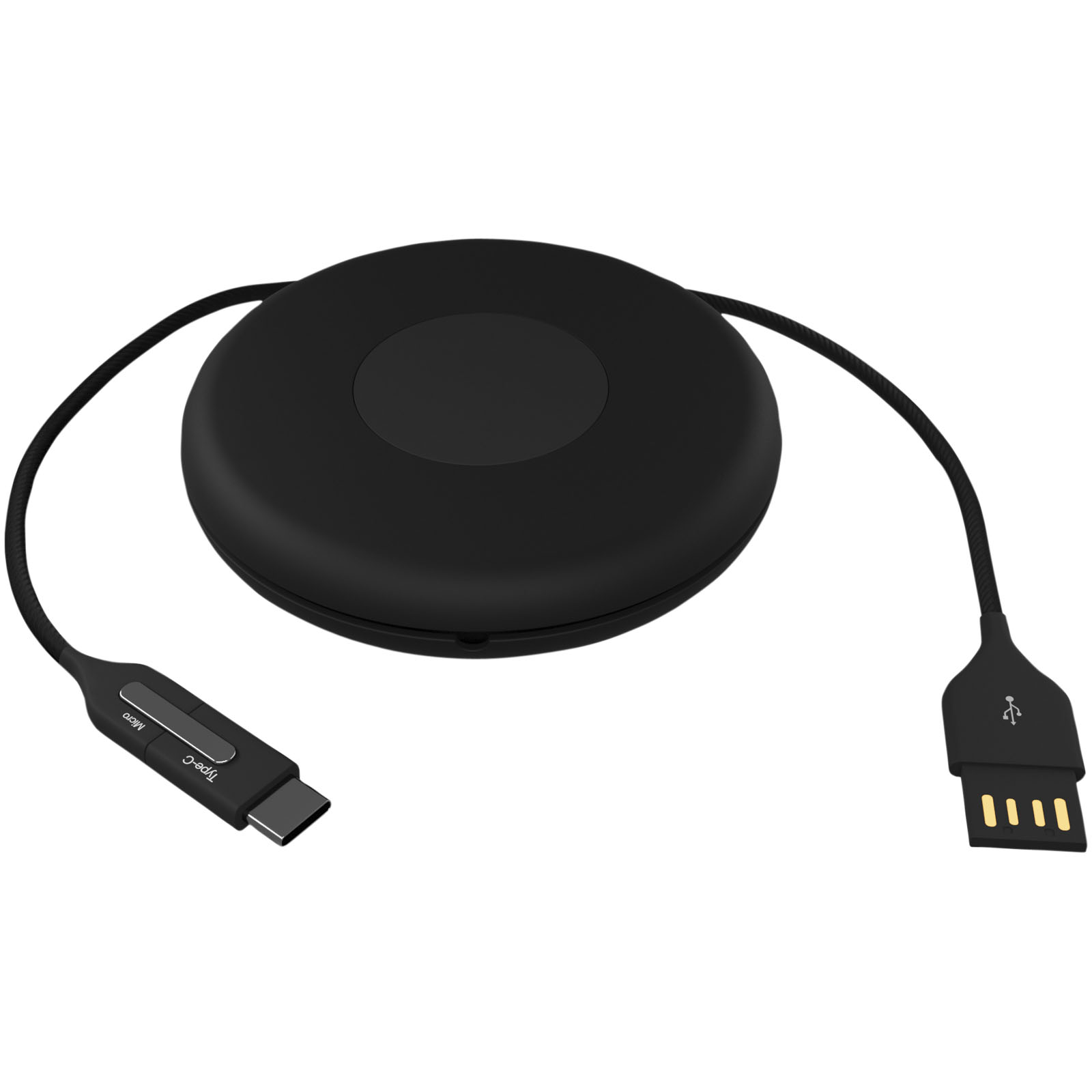 SCX.design C18 3-in-1 Travel Ladekabel mit Leuchtlogo schwarz